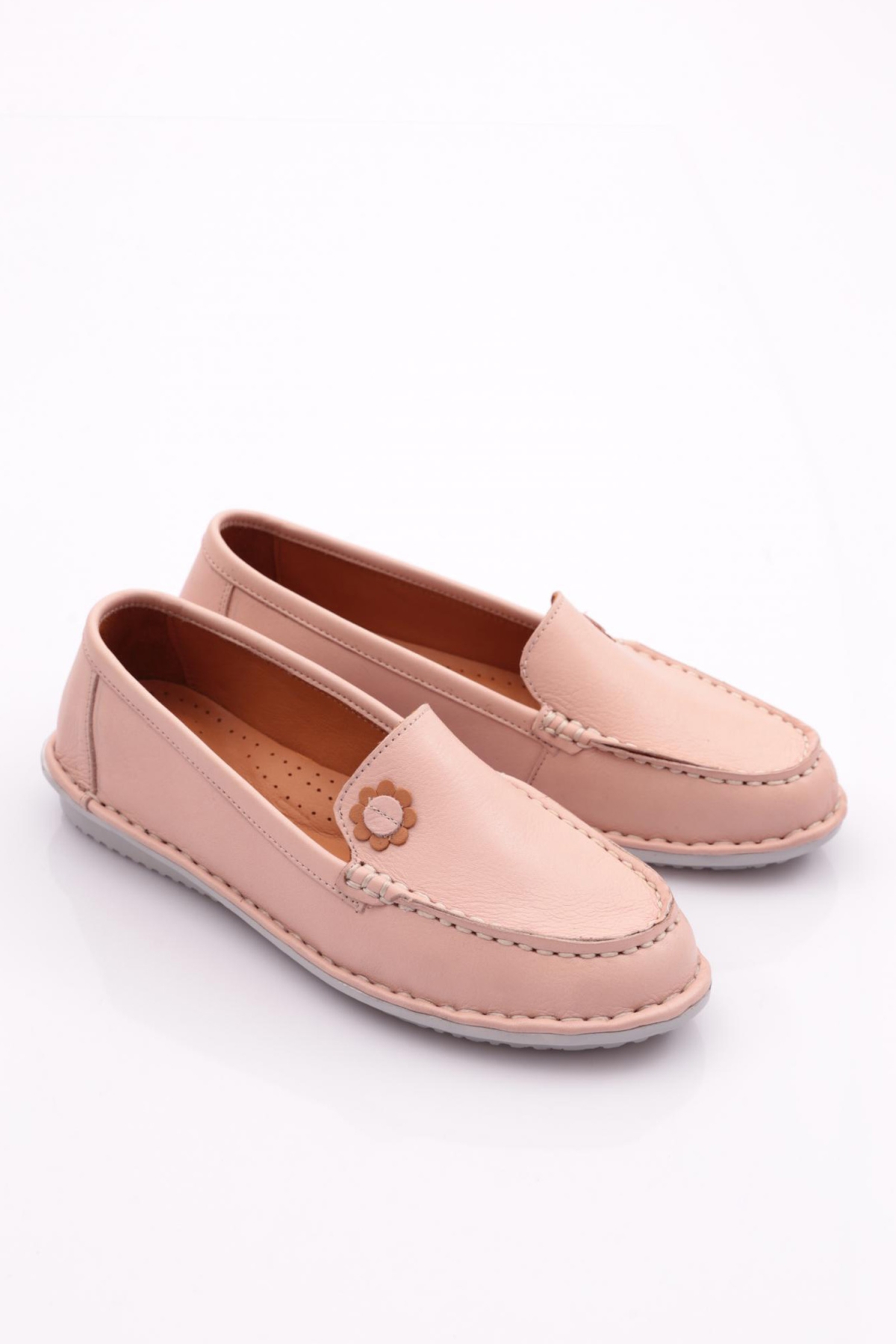 E220 Kadin Çiçek Desenli Babet - Görsel 3