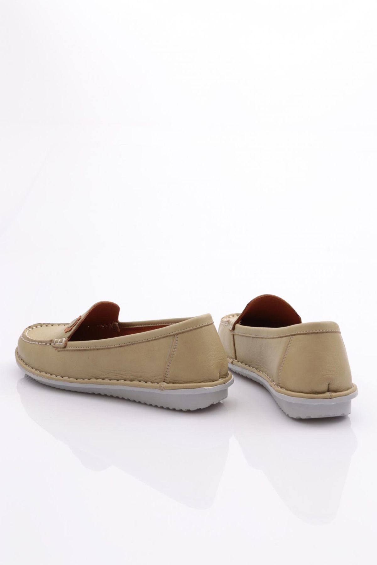 E220 Kadin Çiçek Desenli Babet - Görsel 4