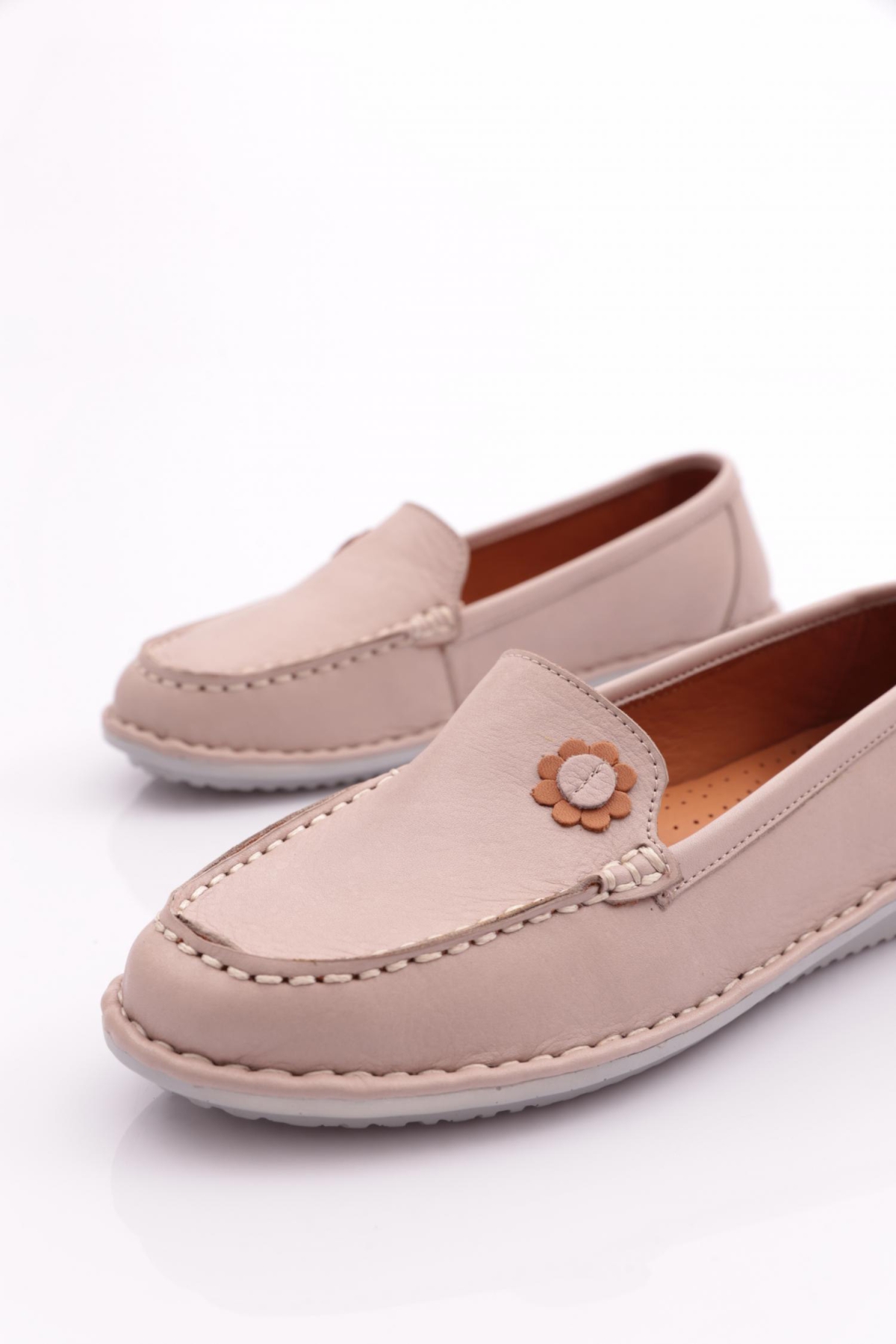 E220 Kadin Çiçek Desenli Babet - Görsel 5