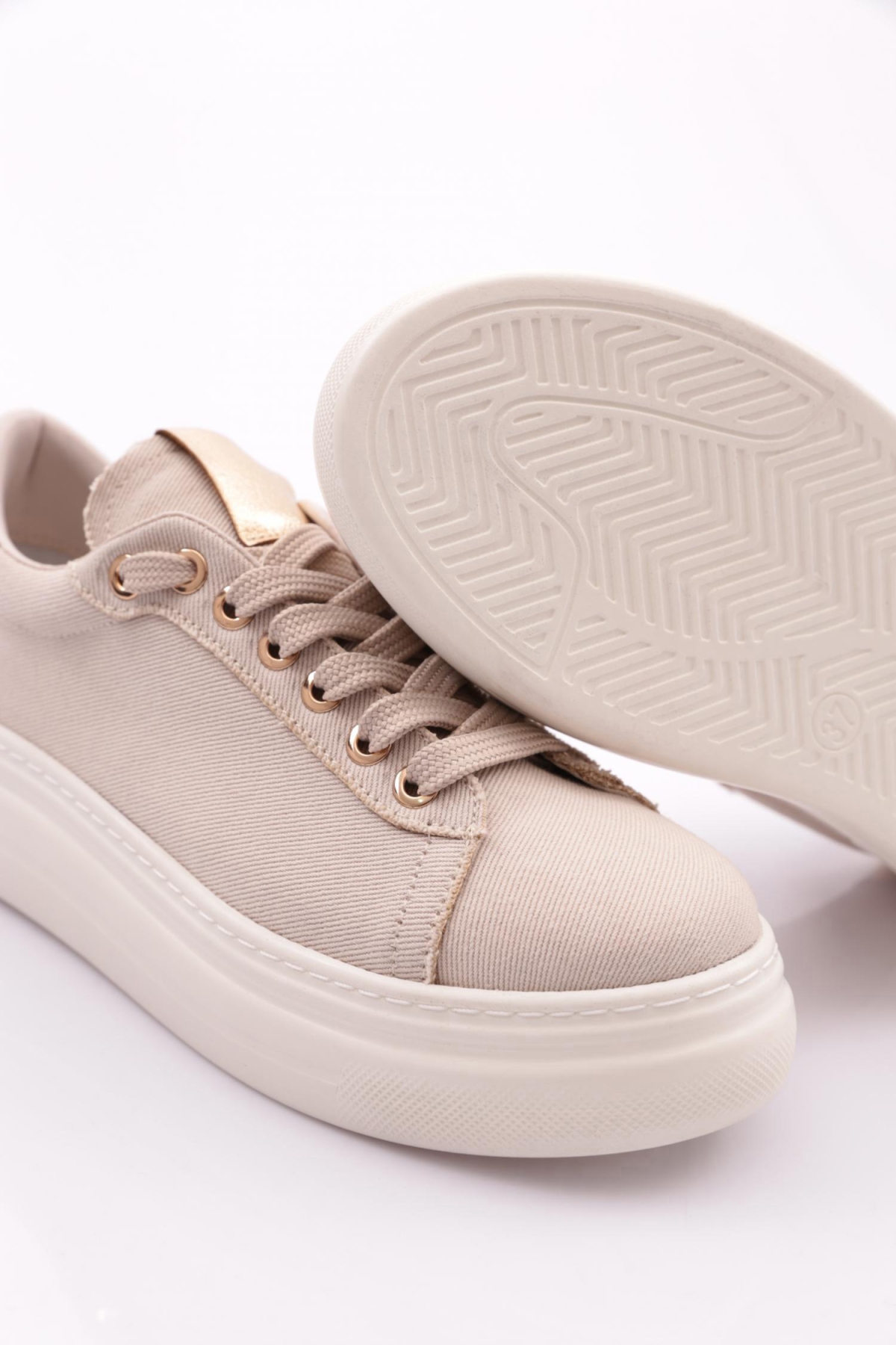 Es1518 Kadin Kalin Taban Spor Ayakkabi - Görsel 5