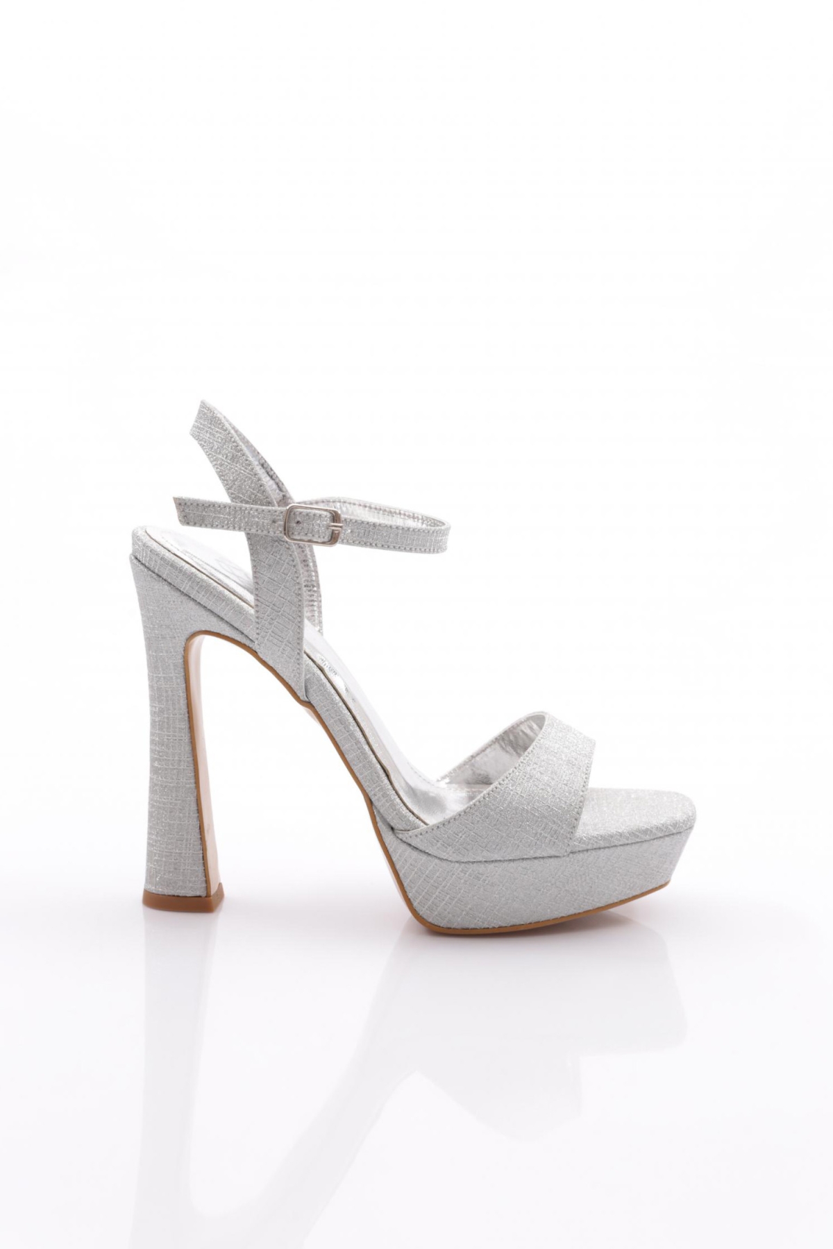 2011 Kadin Tek Şeritli Topuklu Abiye Ayakkabi - Görsel 2