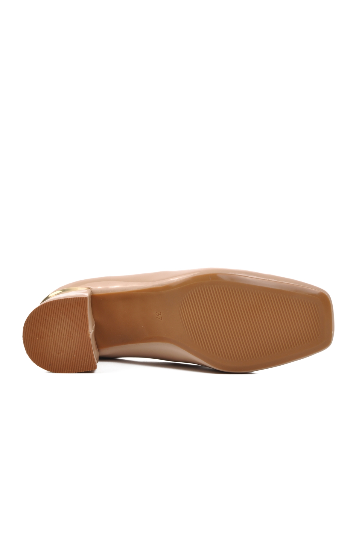 312145 Bej Kadın Topuklu Ayakkabı - Görsel 6