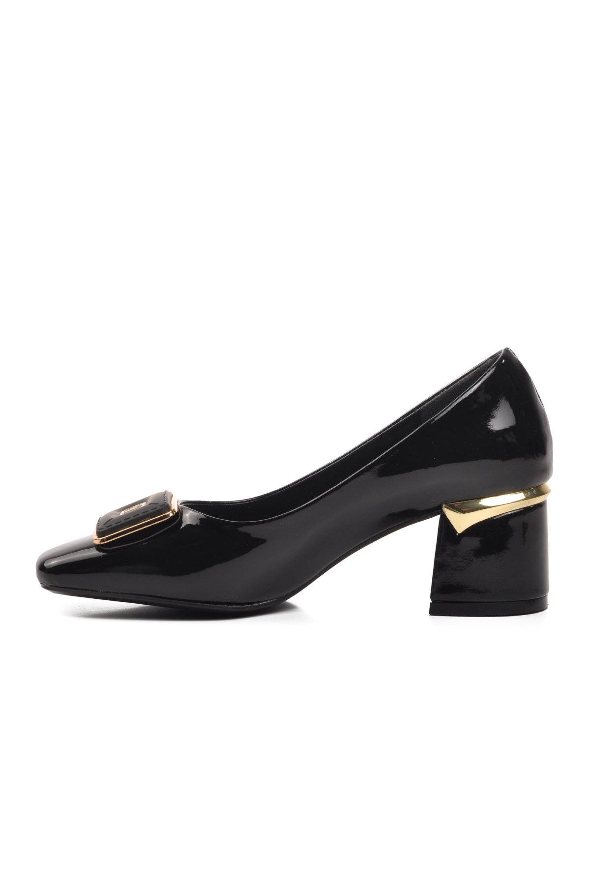 312145 Siyah Kadın Topuklu Ayakkabı - Görsel 3