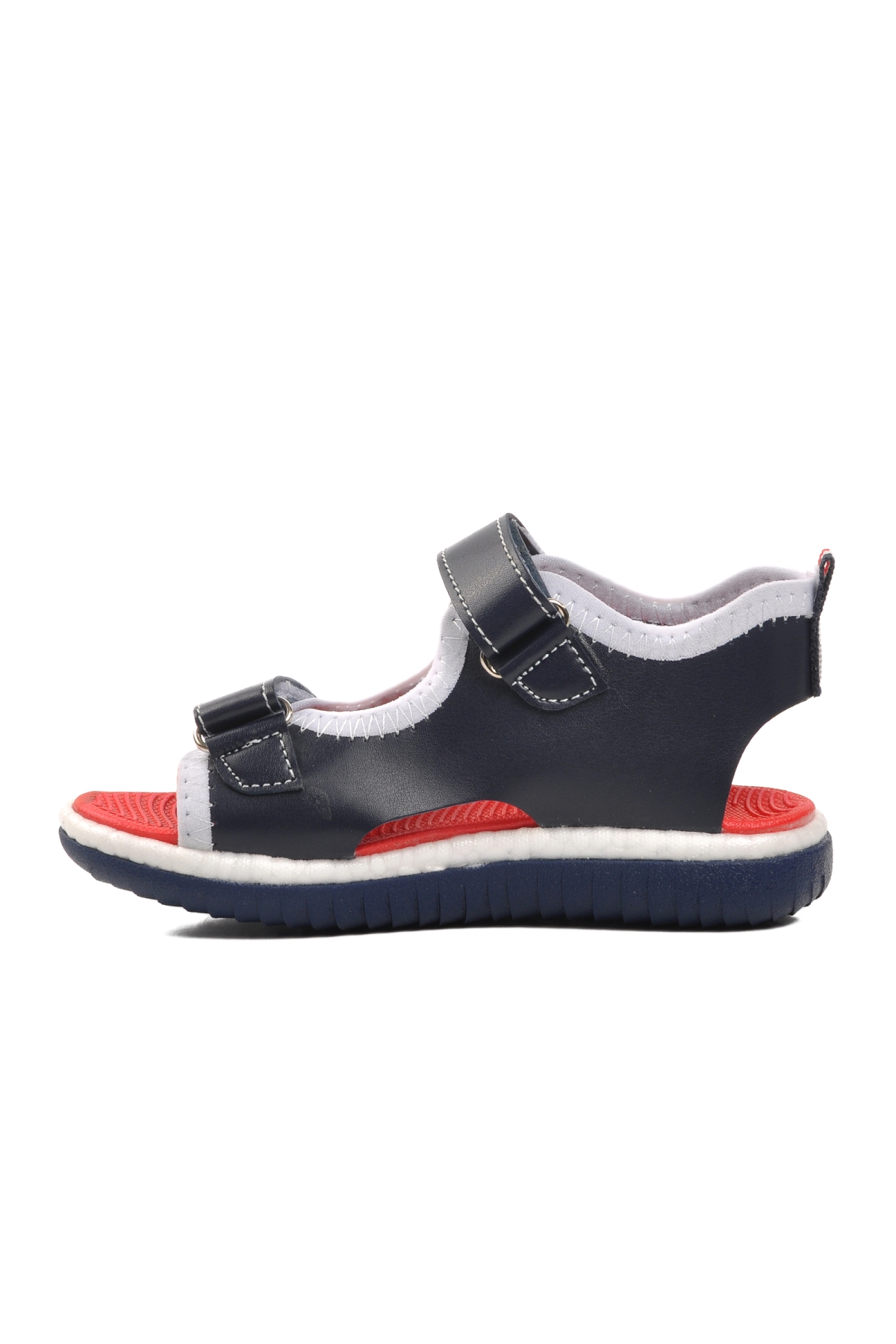 24-996-P Lacivert-Beyaz-Kırmızı Çocuk Sandalet - Görsel 3