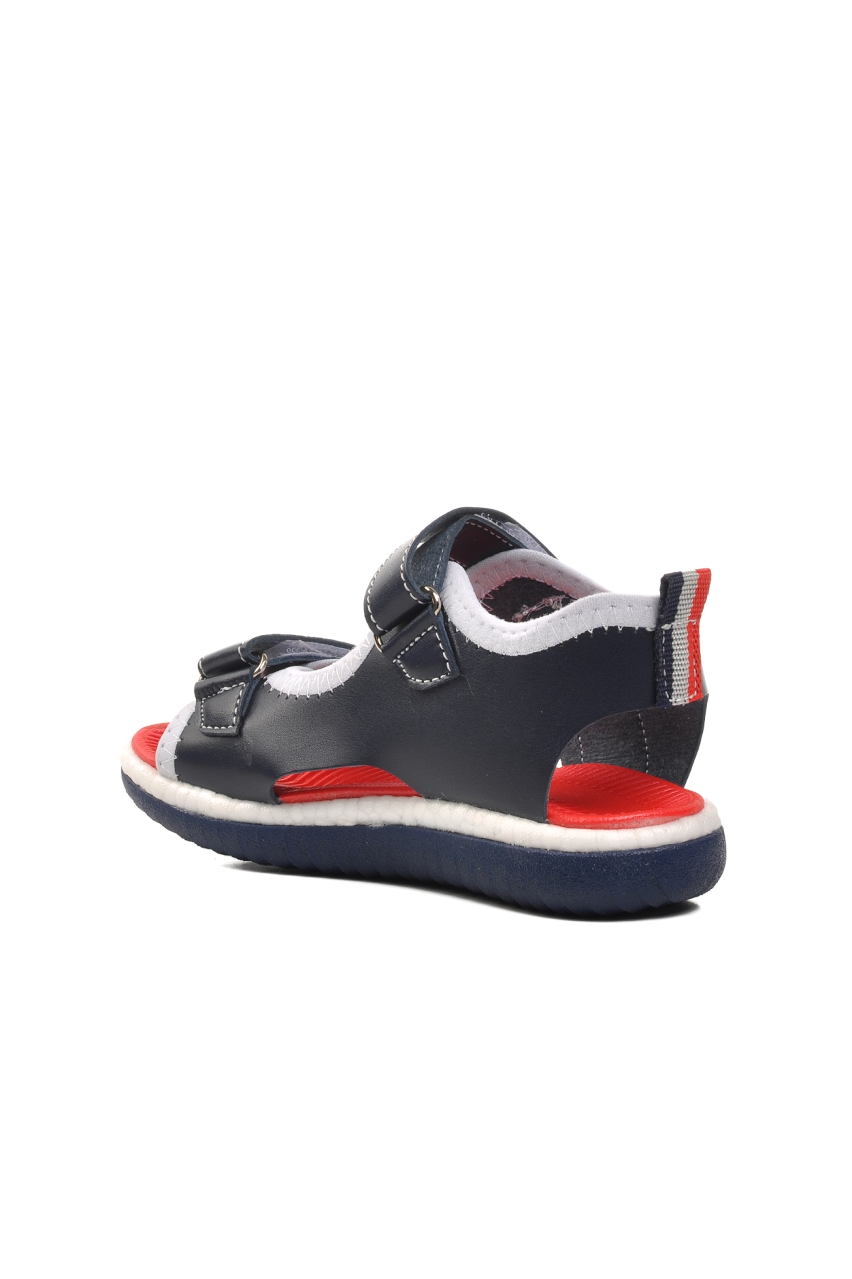 24-996-P Lacivert-Beyaz-Kırmızı Çocuk Sandalet - Görsel 5