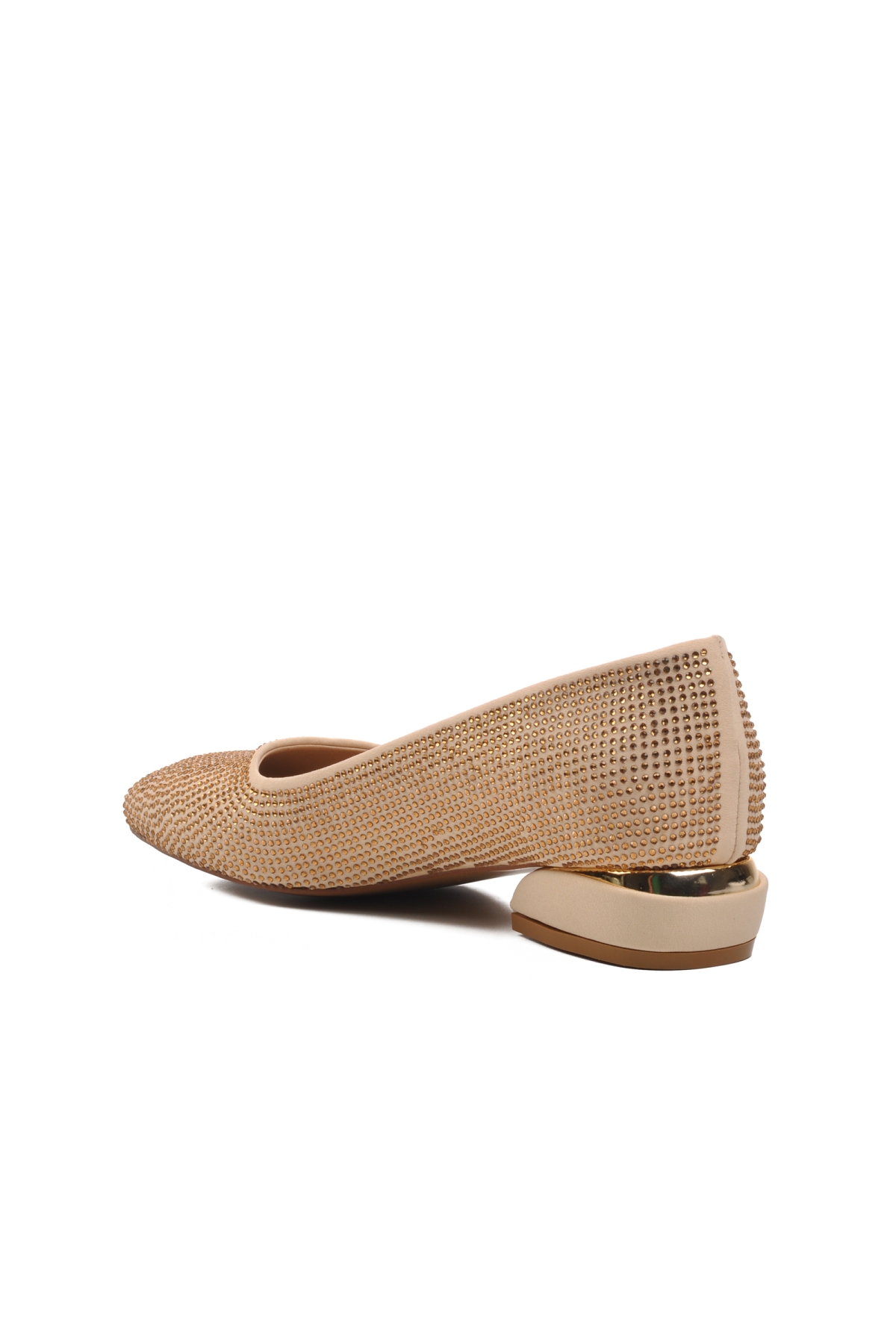 K25D02 Bej Kadın Abiye Ayakkabı - Görsel 5