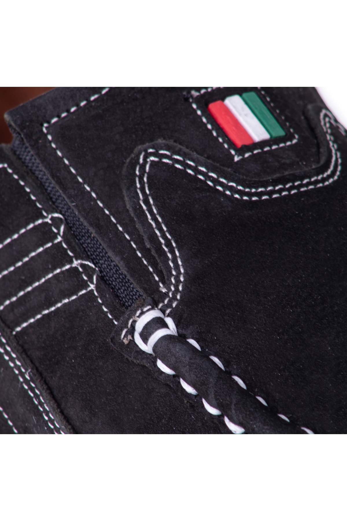 Tems Hakiki Deri Yazlık Erkek Ayakkabı Sİyah Düz - Görsel 7