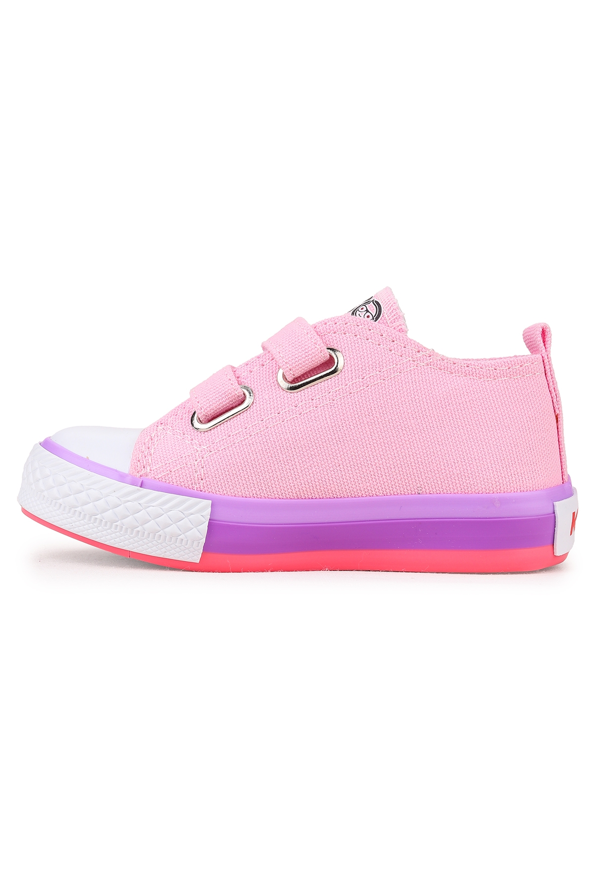 Linen Cırtlı Kız Bebek Keten Spor Ayakkabı Pembe - Görsel 5