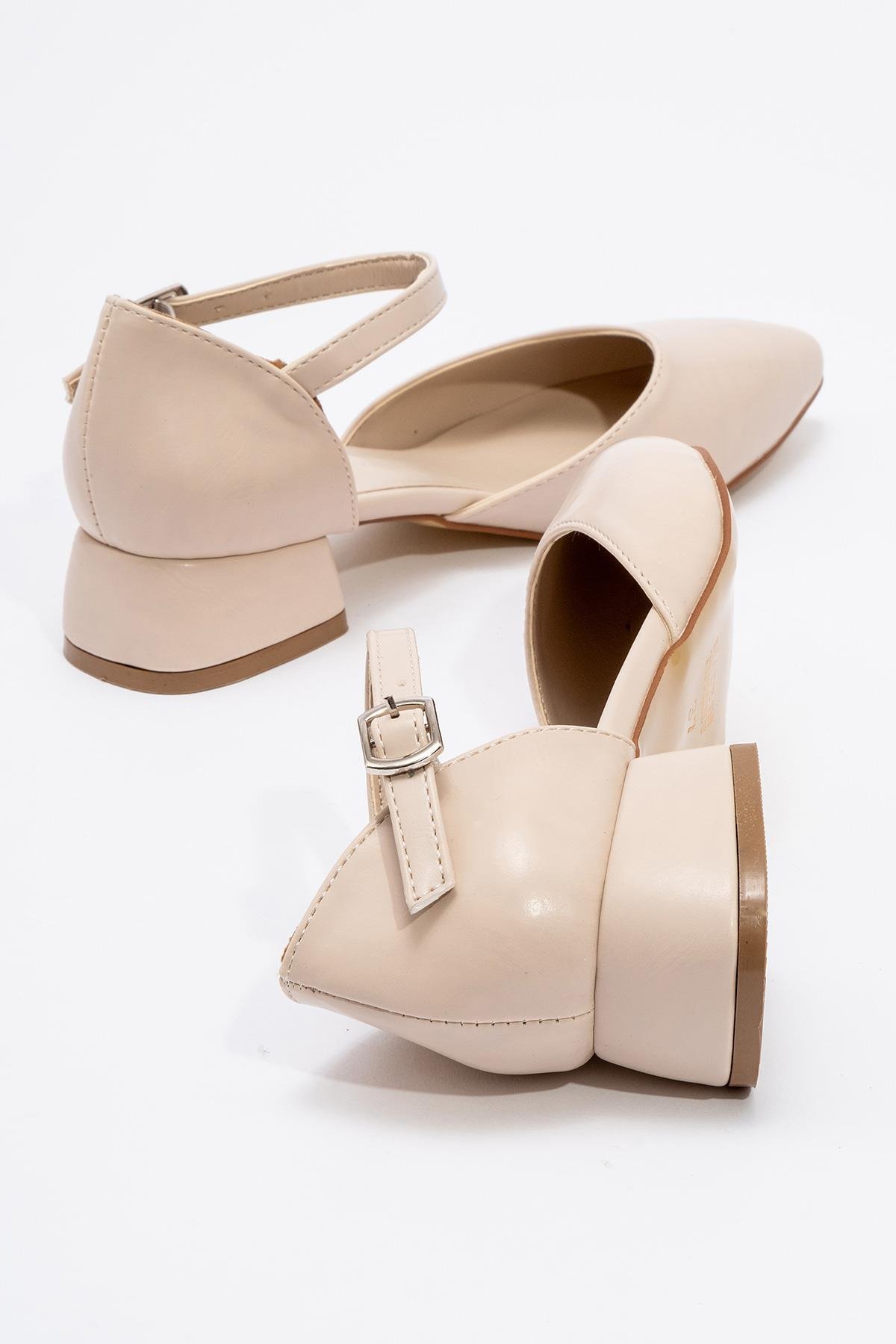 Kadın Topuklu Sandalet TEN CİLT - Görsel 5