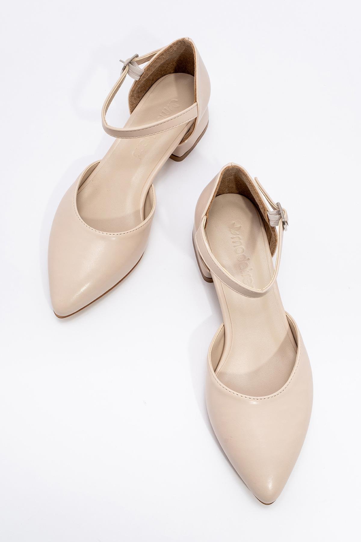 Kadın Topuklu Sandalet TEN CİLT - Görsel 6