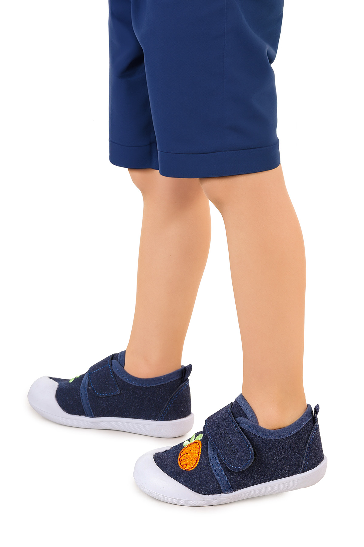 Strawberry Cırtlı Erkek Bebek İlk Adım Ortopedik Günlük Ayakkabı Lacivert - Görsel 3