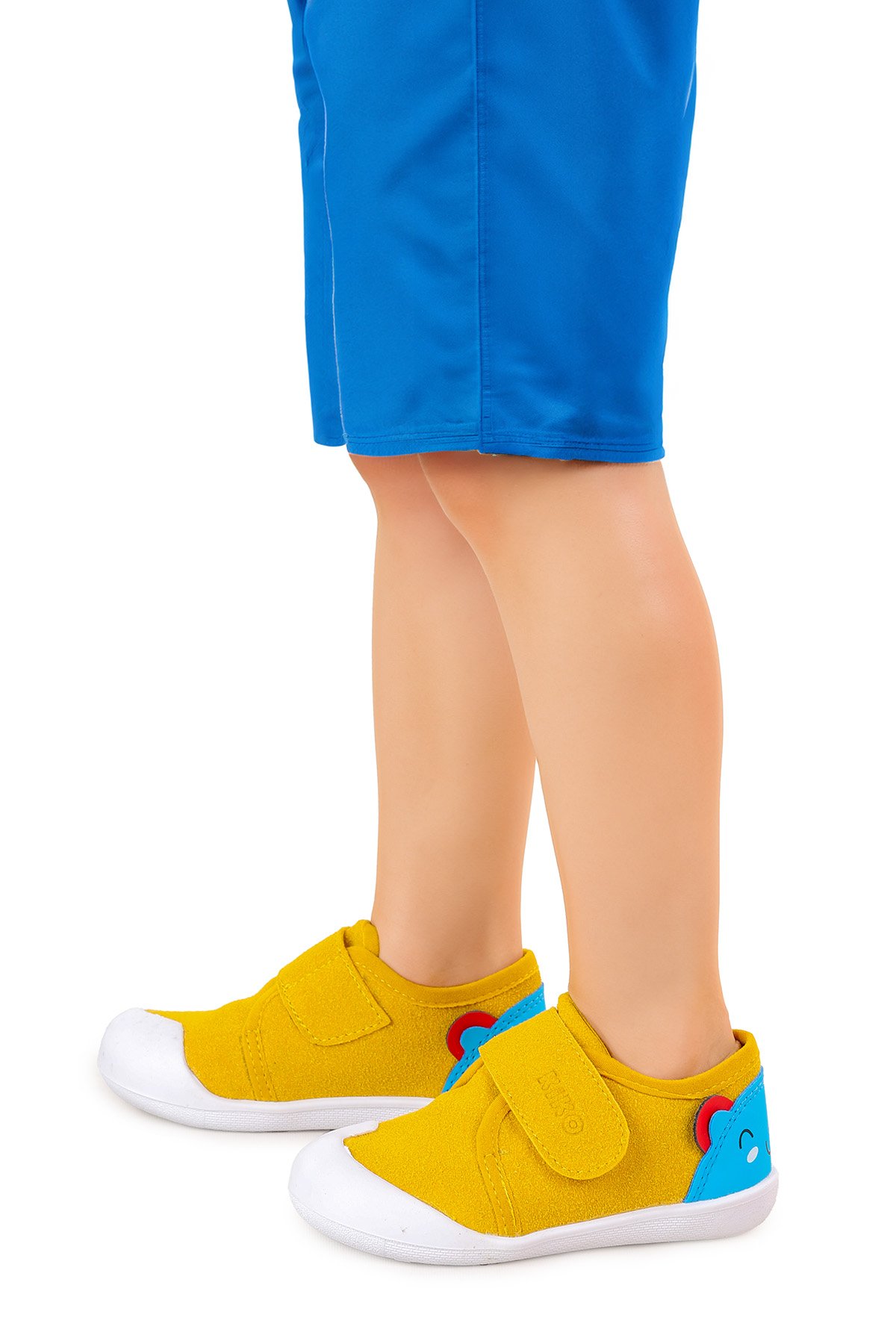 Catly Cırtlı Erkek Bebek İlk Adım Ortopedik Günlük Ayakkabı Sarı - Görsel 2