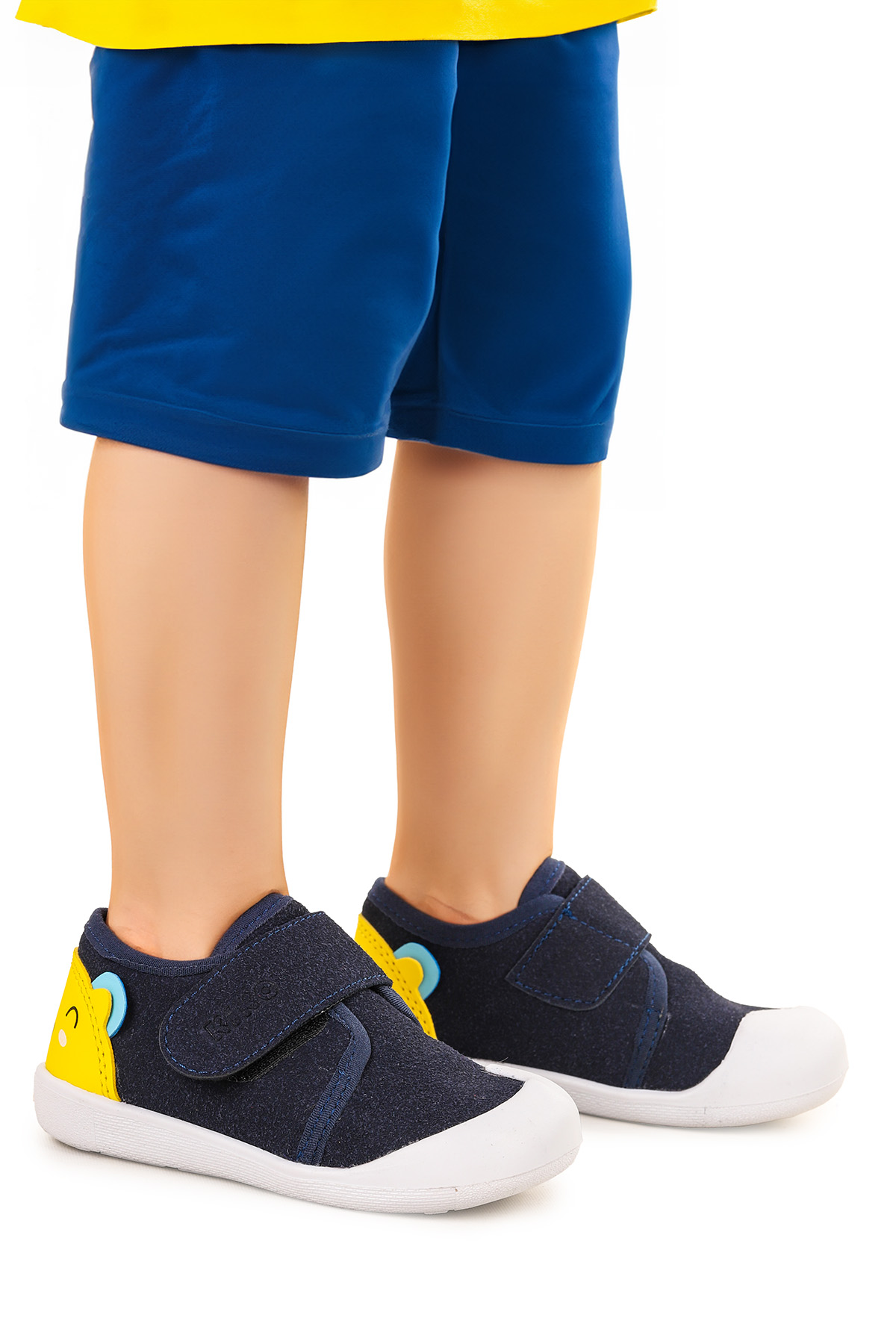 Catly Cırtlı Erkek Bebek İlk Adım Ortopedik Günlük Ayakkabı Lacivert - Görsel 2