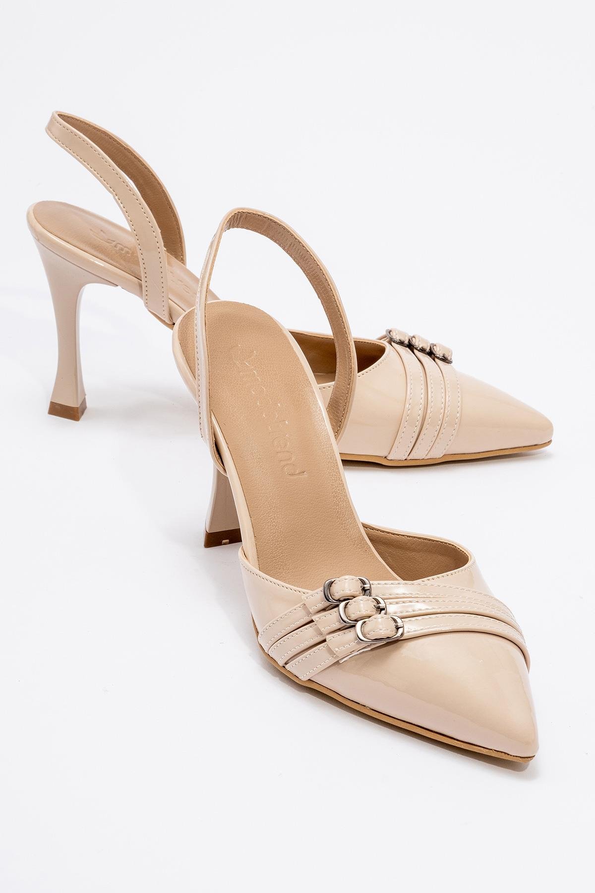 Kadın 3 Tokalı Topuklu Ayakkabı TEN RUGAN - Görsel 3