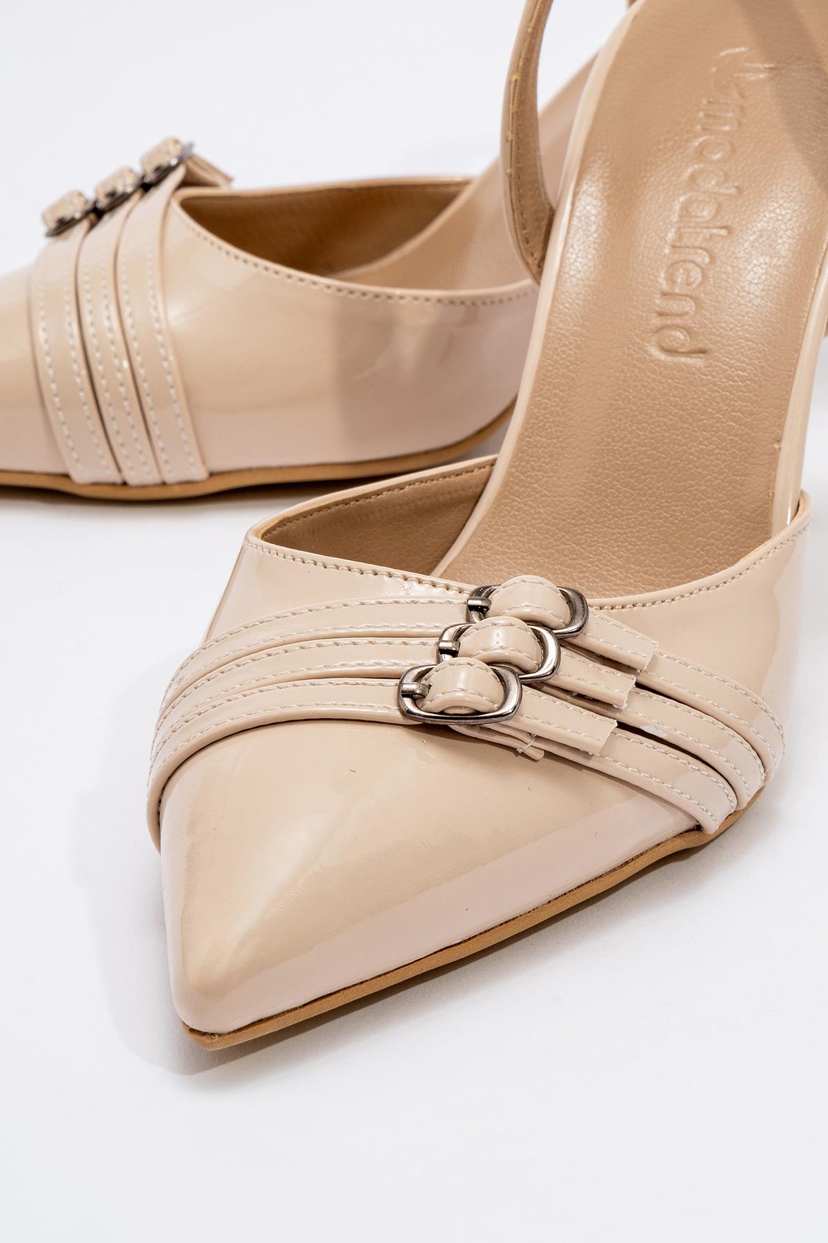 Kadın 3 Tokalı Topuklu Ayakkabı TEN RUGAN - Görsel 4