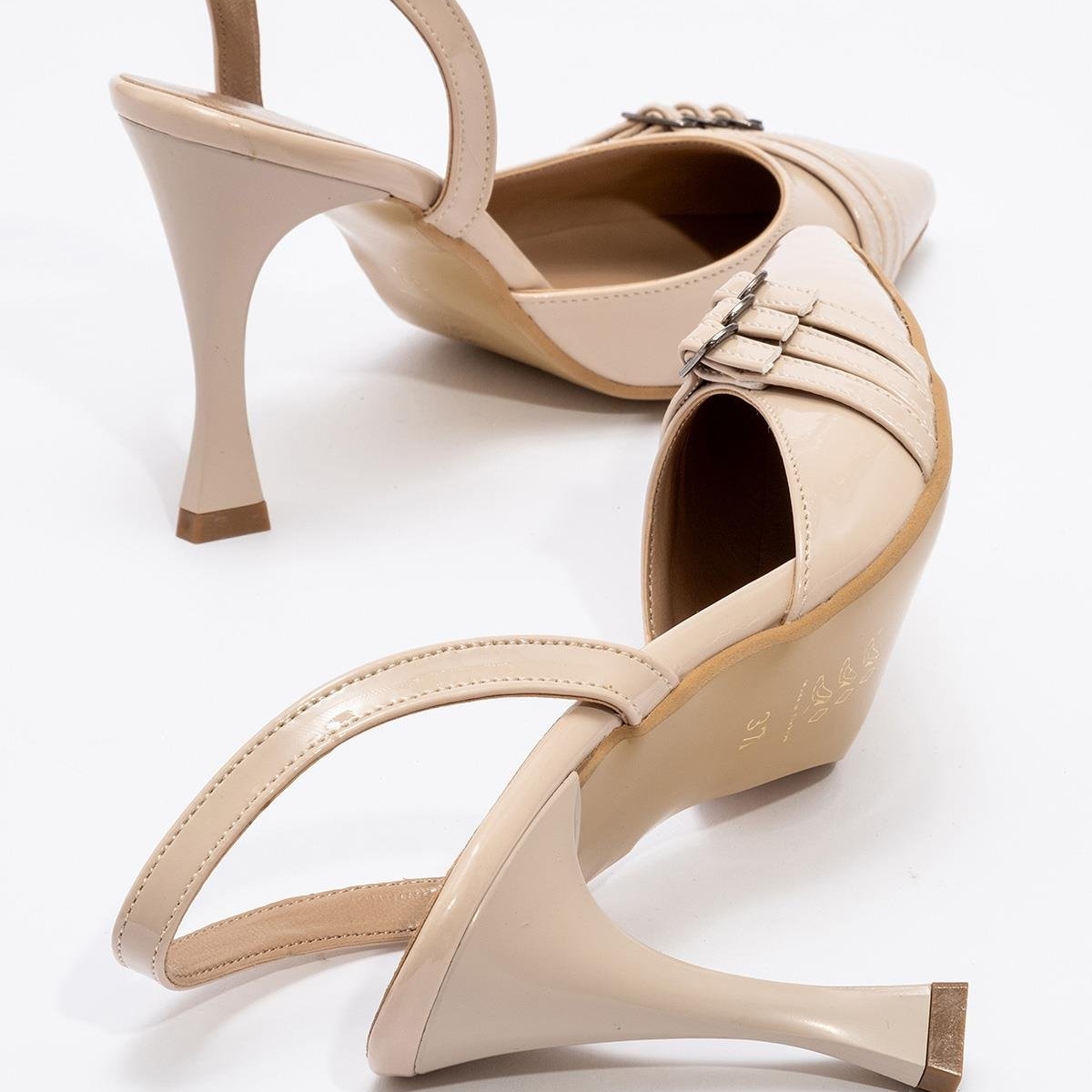 Kadın 3 Tokalı Topuklu Ayakkabı TEN RUGAN - Görsel 7