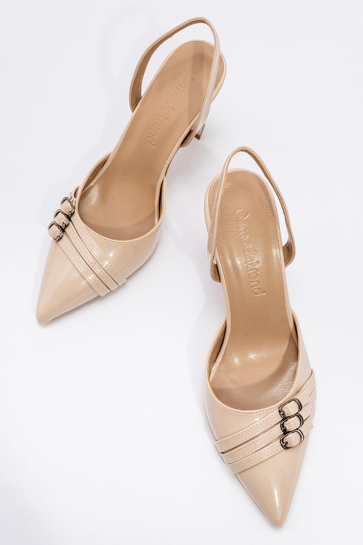 Kadın 3 Tokalı Topuklu Ayakkabı TEN RUGAN - Görsel 6