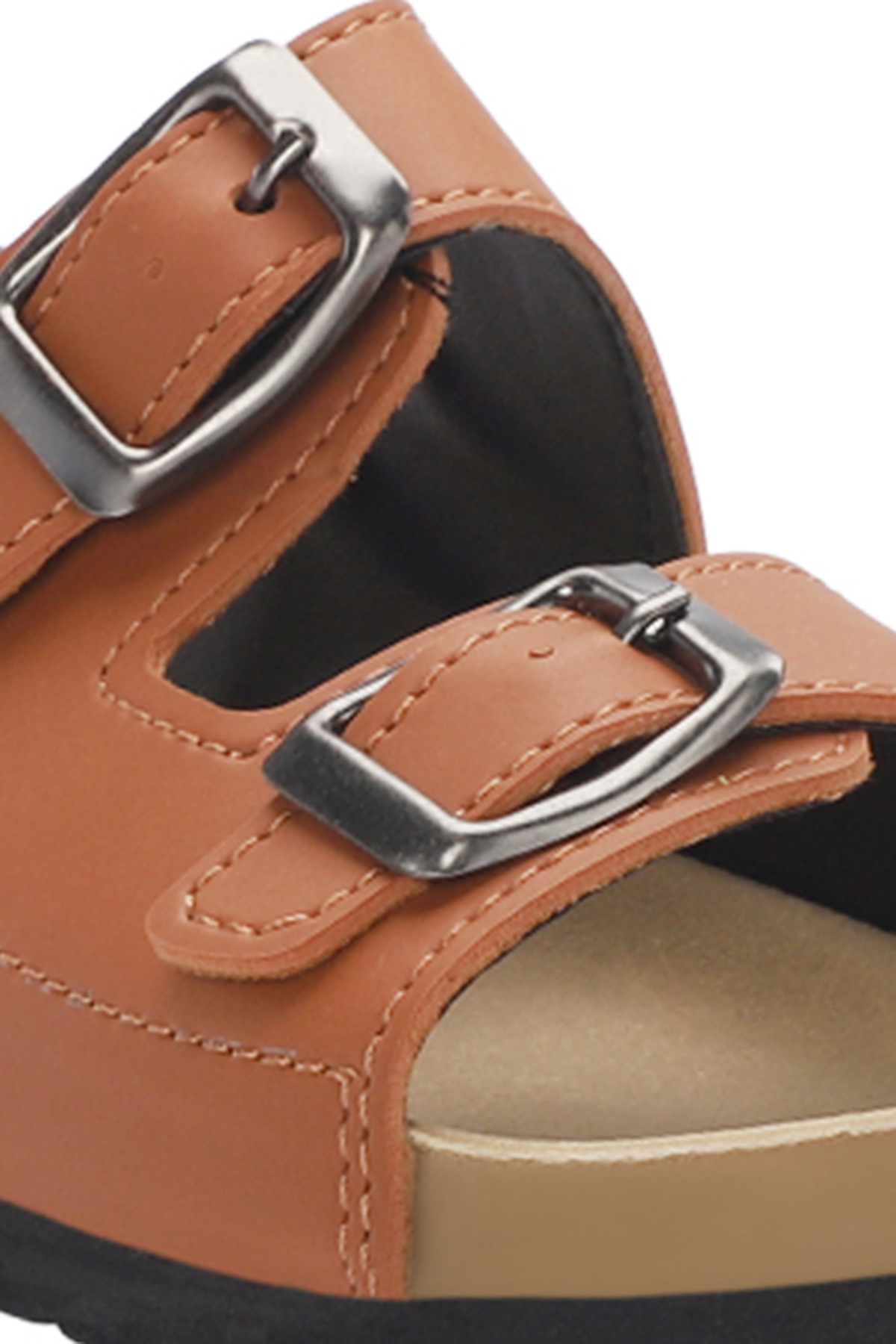 KOBBY Unisex Çocuk Sandalet Taba - Görsel 5