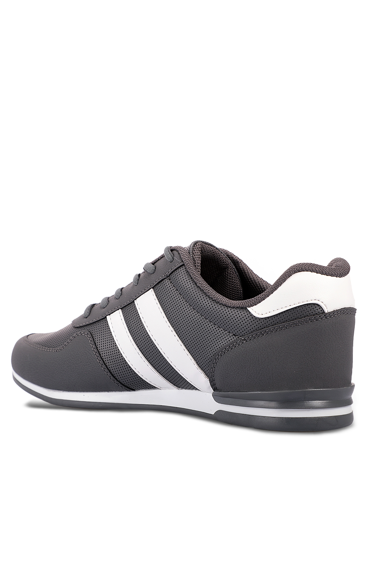 OMEGA IN Erkek Sneaker Ayakkabı Koyu Gri / Beyaz - Görsel 4