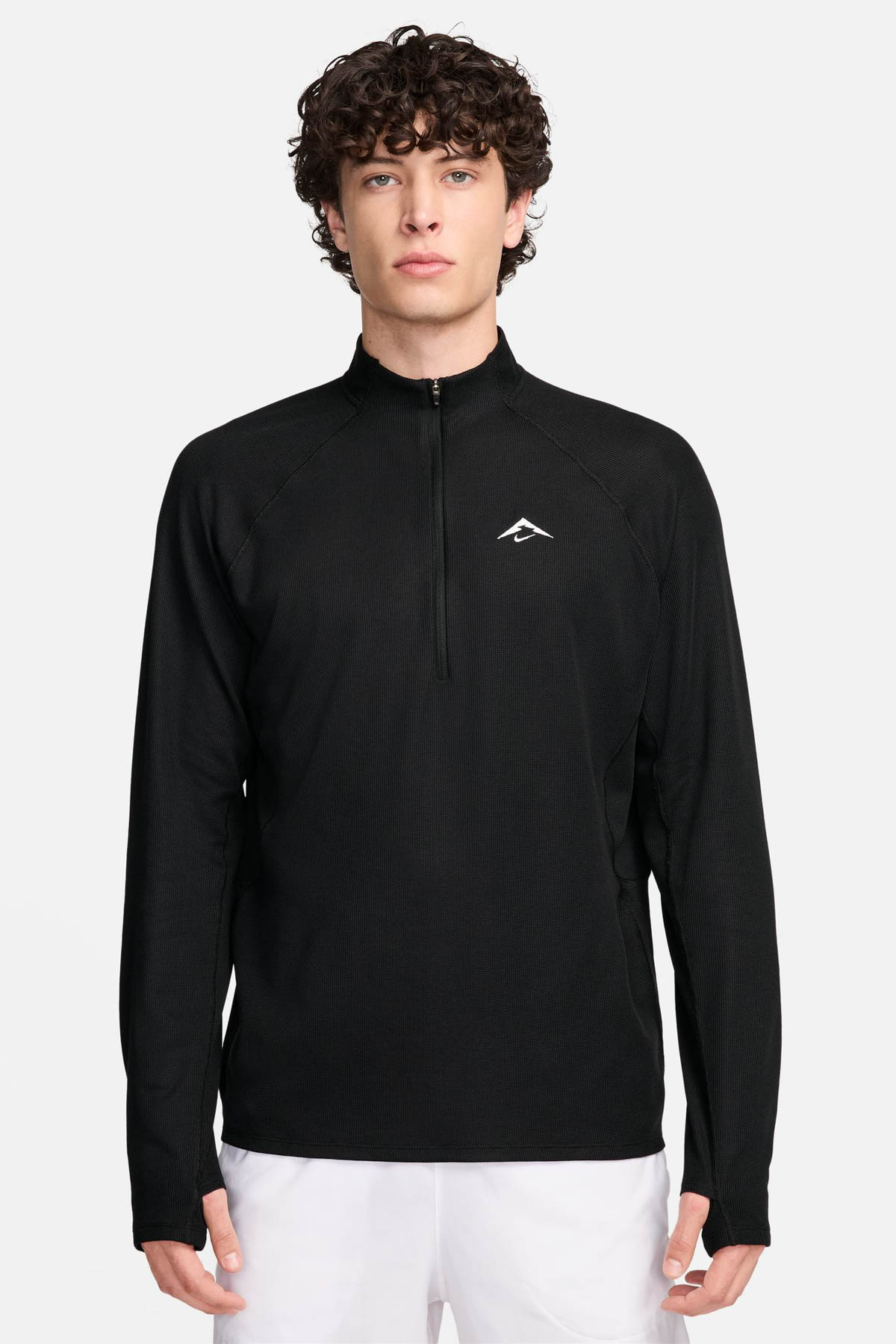 M NK DF TRAIL MIDLAYER HZ Siyah Erkek Sweatshirt