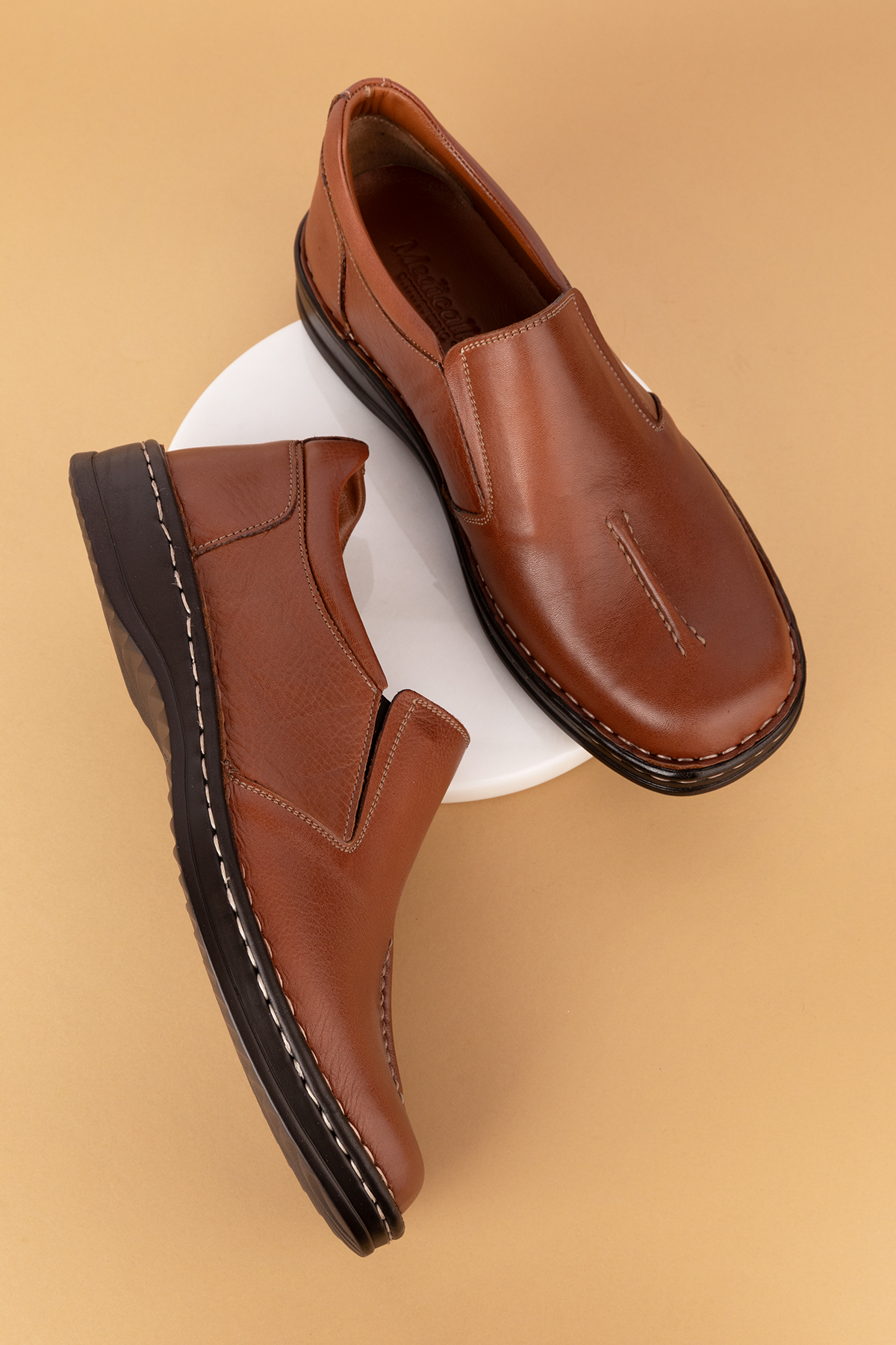 Gondol Erkek Hakiki Deri Günlük Klasik Ayakkabı kml.2023 - Görsel 4