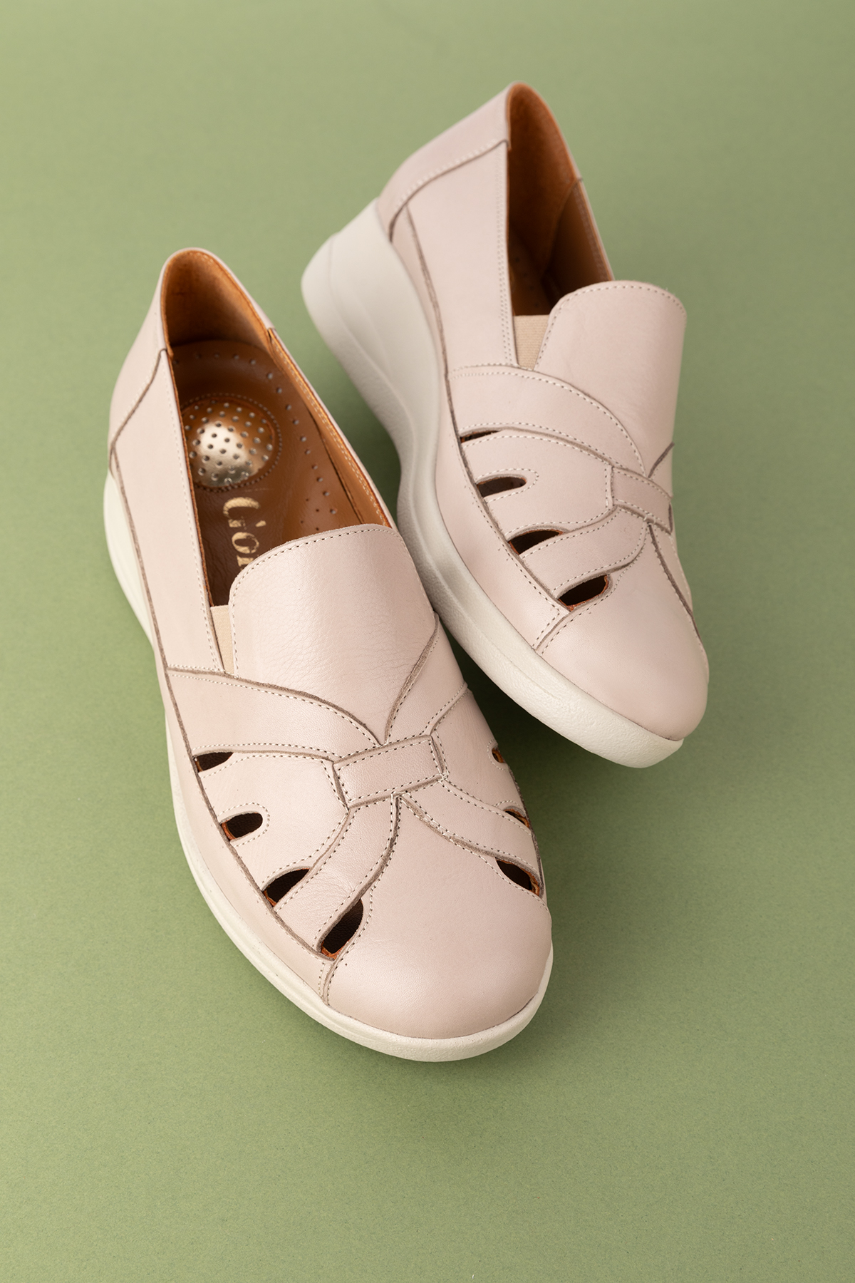 Gondol Hakiki Deri Topuk Dikenine Uygun Rahat Yazlık Ayakkabı elnr.5834 - Görsel 4