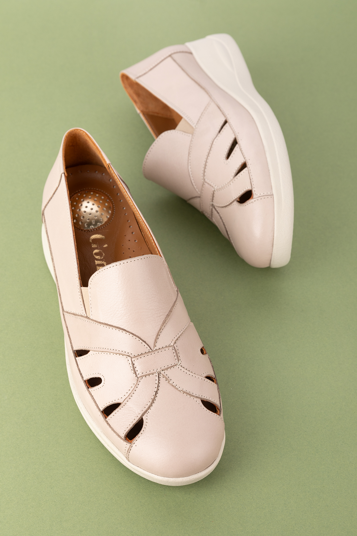 Gondol Hakiki Deri Topuk Dikenine Uygun Rahat Yazlık Ayakkabı elnr.5834 - Görsel 5