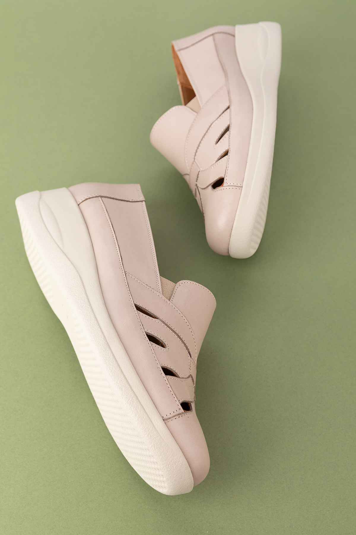 Gondol Hakiki Deri Topuk Dikenine Uygun Rahat Yazlık Ayakkabı elnr.5834 - Görsel 6