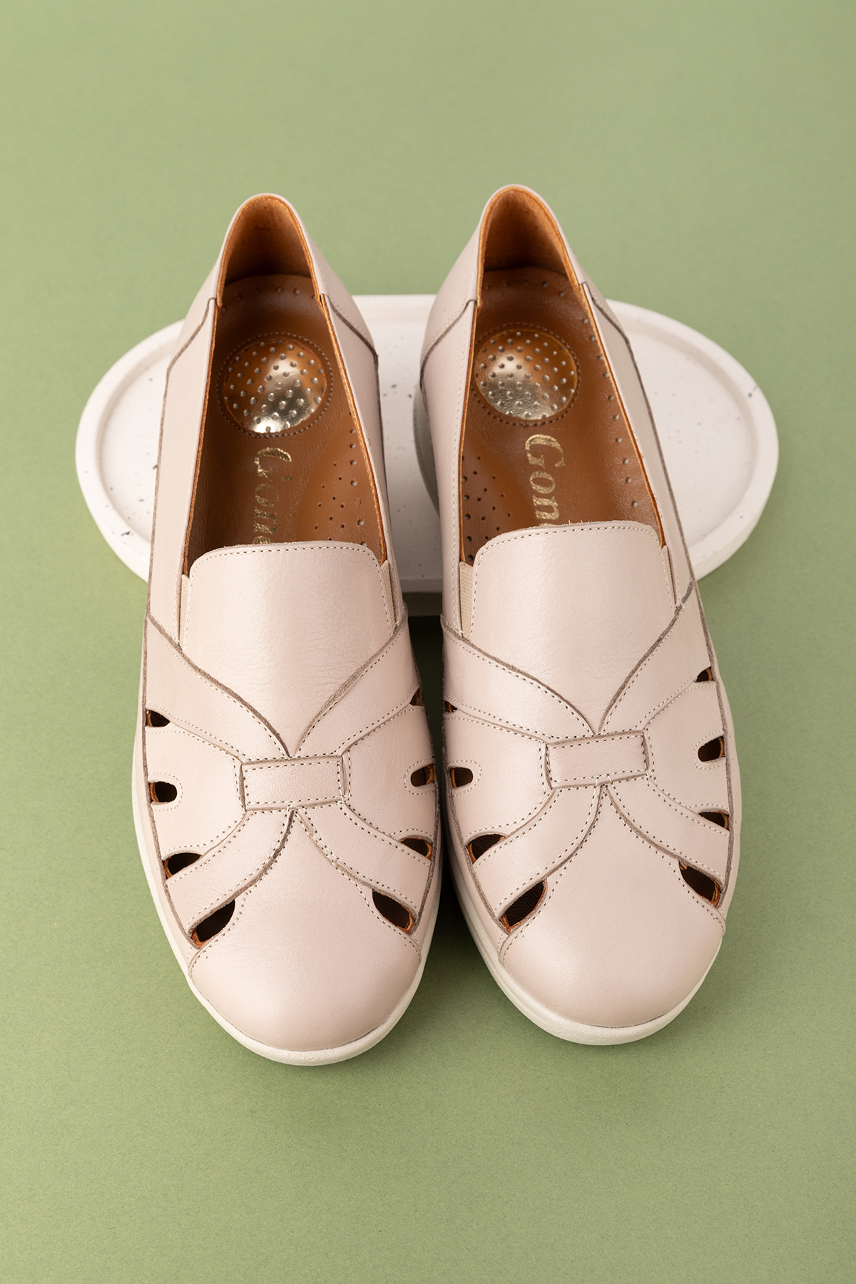 Gondol Hakiki Deri Topuk Dikenine Uygun Rahat Yazlık Ayakkabı elnr.5834 - Görsel 8