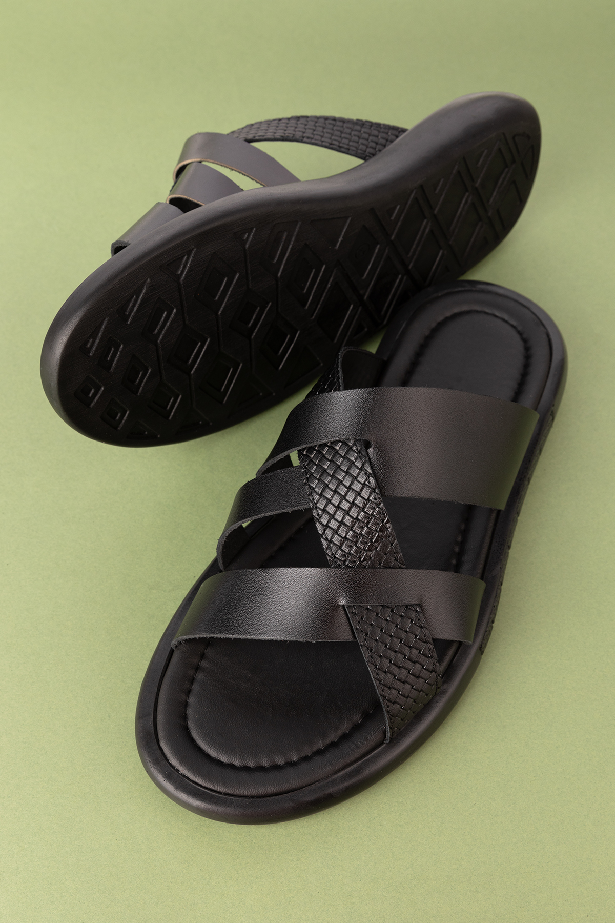 Gondol Erkek Hakiki Deri Terlik esm.448 - Görsel 3