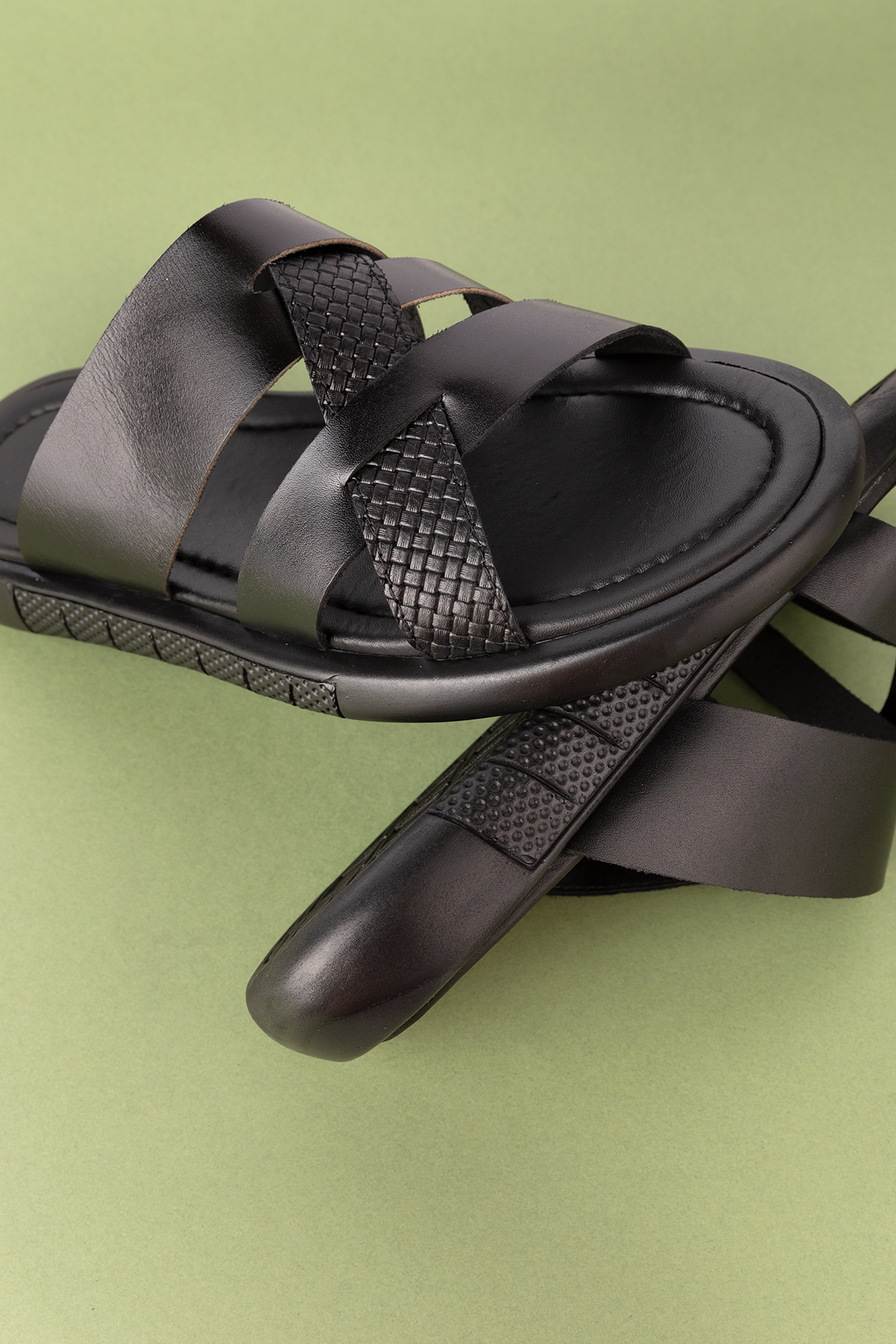 Gondol Erkek Hakiki Deri Terlik esm.448 - Görsel 8