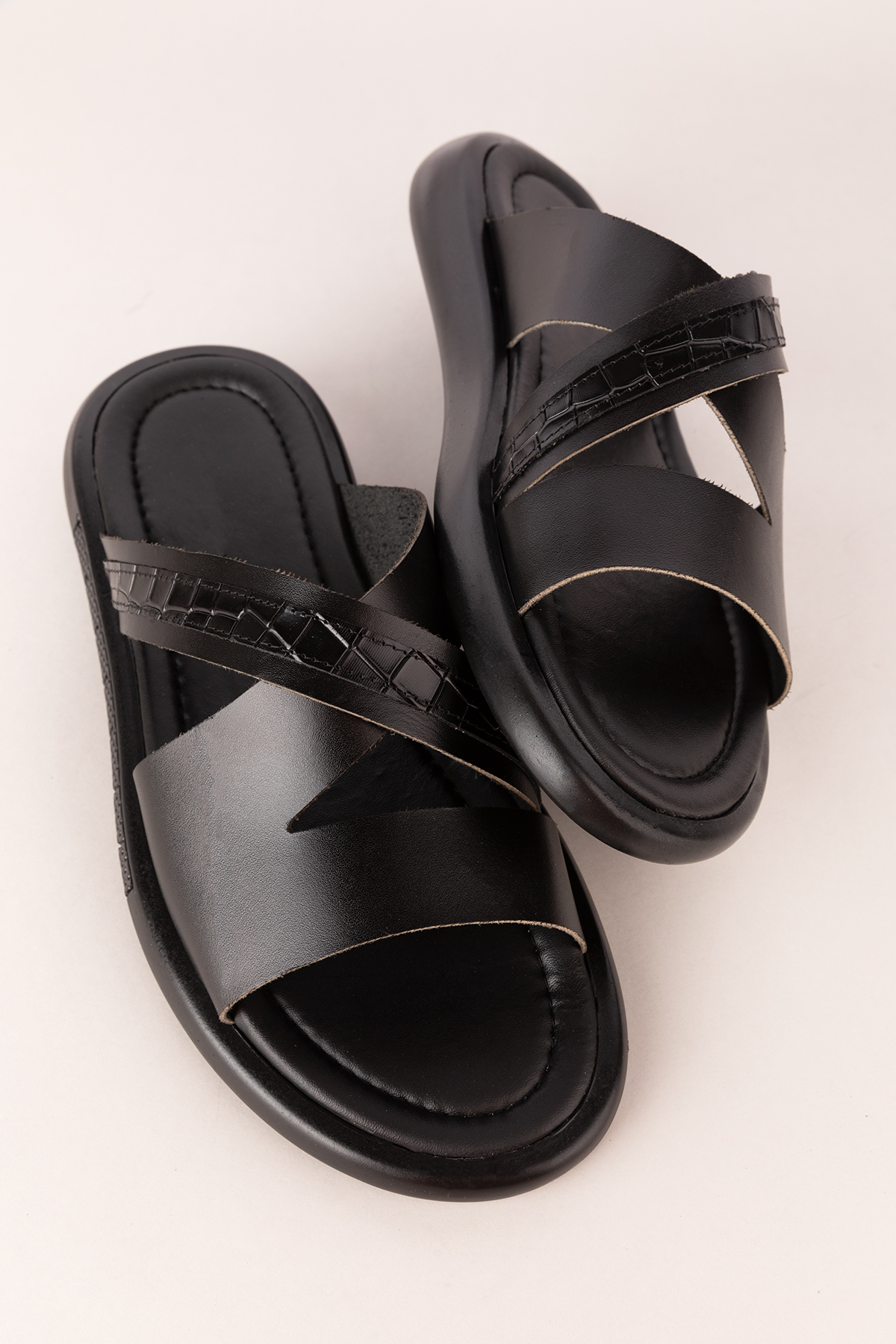 Gondol Erkek Hakiki Deri Terlik esm.409 - Görsel 8