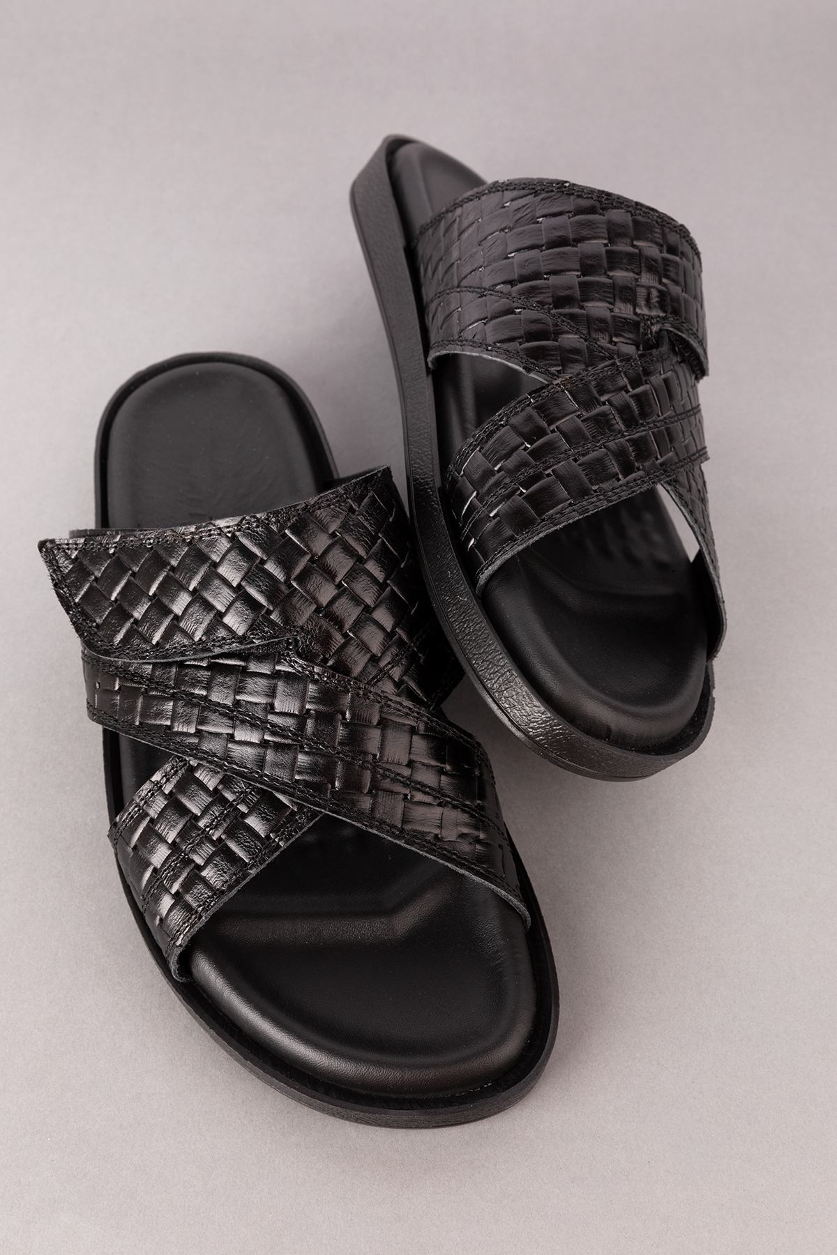 Gondol Erkek Hakiki Deri Terlik esm.410 - Görsel 4