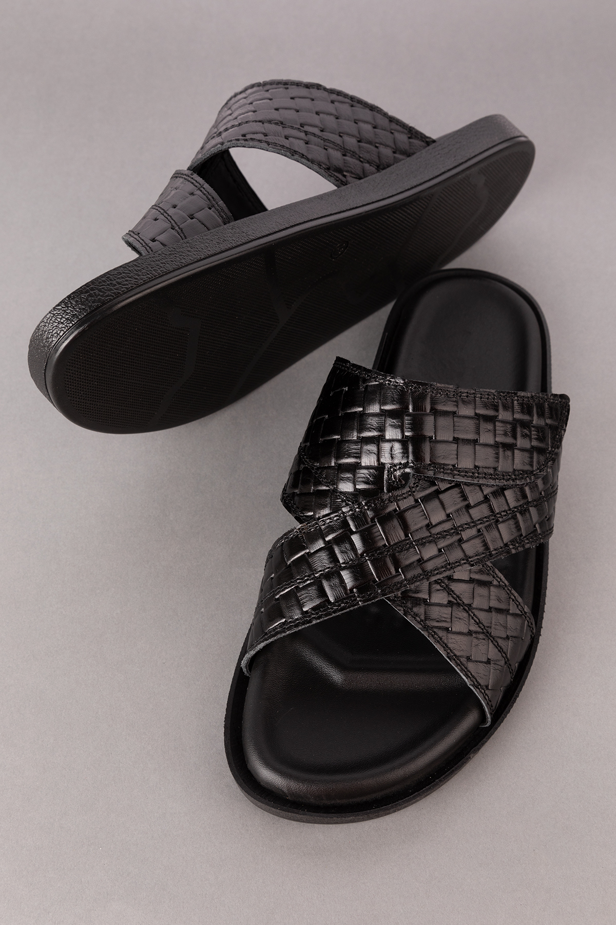 Gondol Erkek Hakiki Deri Terlik esm.410 - Görsel 5