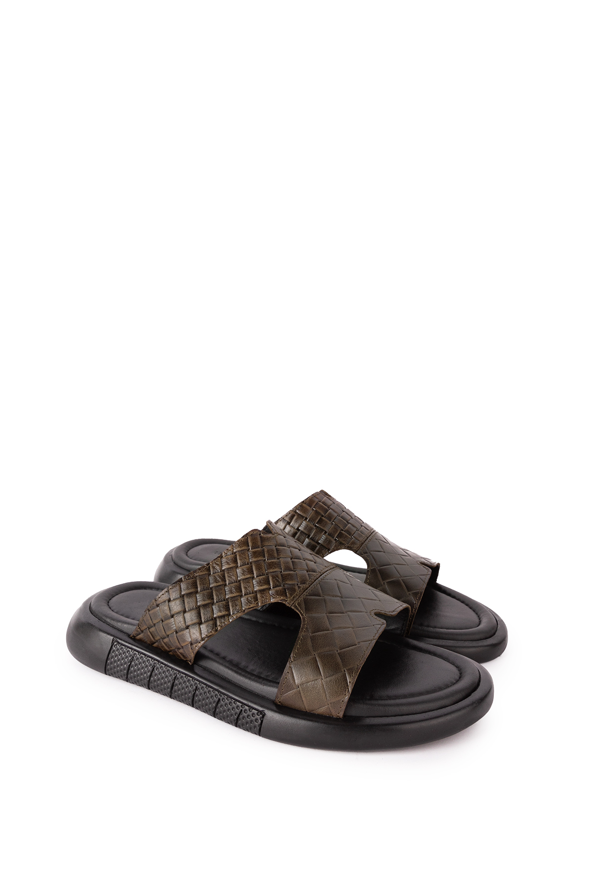 Gondol Erkek Hakiki Deri Terlik esm.427 - Görsel 2