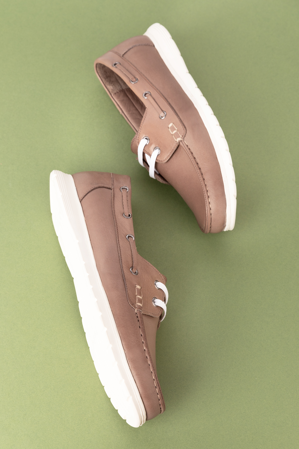 Gondol Kadın İçi Dışı Hakiki Deri Esnek Hafif Rahat Loafer ell.7005 - Görsel 5