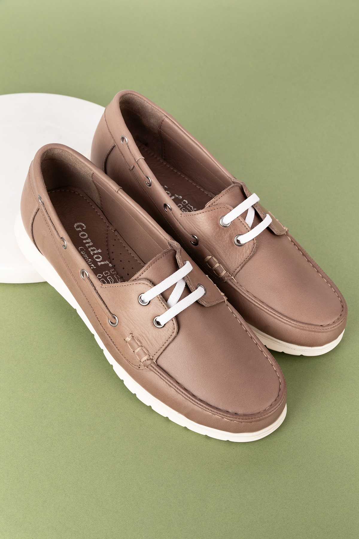 Gondol Kadın İçi Dışı Hakiki Deri Esnek Hafif Rahat Loafer ell.7005 - Görsel 6