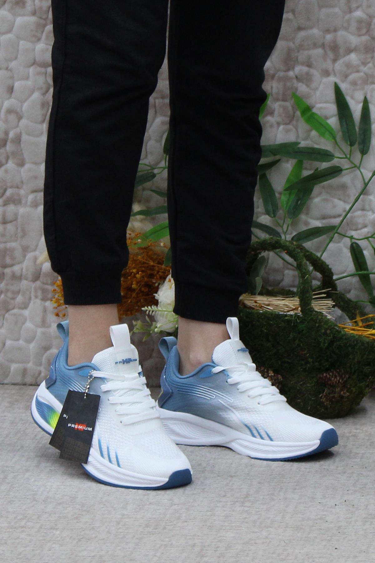 241 1626 Premıum Rahat Esnek Orijinal Ürün Hafif Kadın Spor Ayakkabı - Görsel 3
