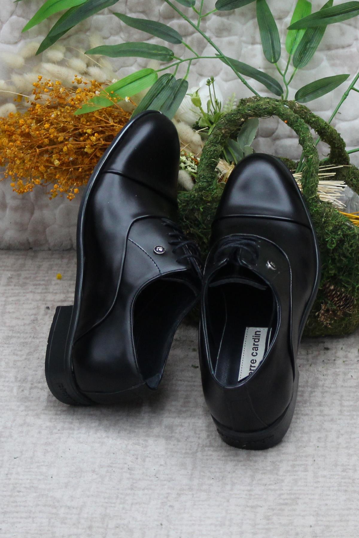 70PC20 Siyah Açma Damat Ayakkabısı Takım Ayakkabısı Erkek Klasik Ayakkabı - Görsel 7