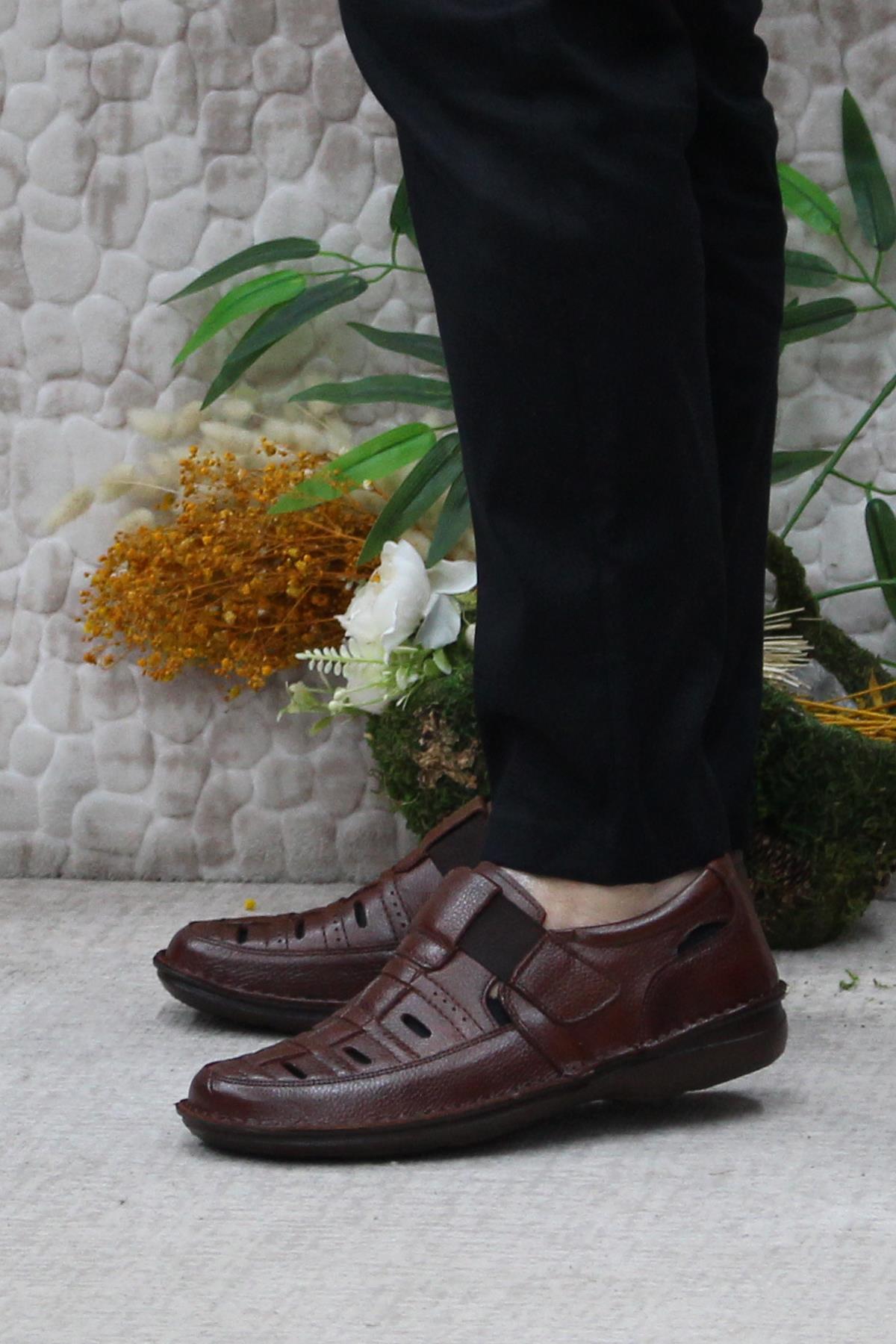 2115 Taba Alme Comfort İç Ve Dış Hakiki Deri Erkek Ayakkabı - Görsel 4