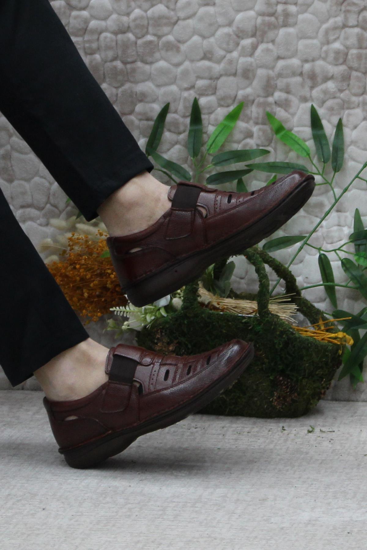 2115 Taba Alme Comfort İç Ve Dış Hakiki Deri Erkek Ayakkabı - Görsel 6