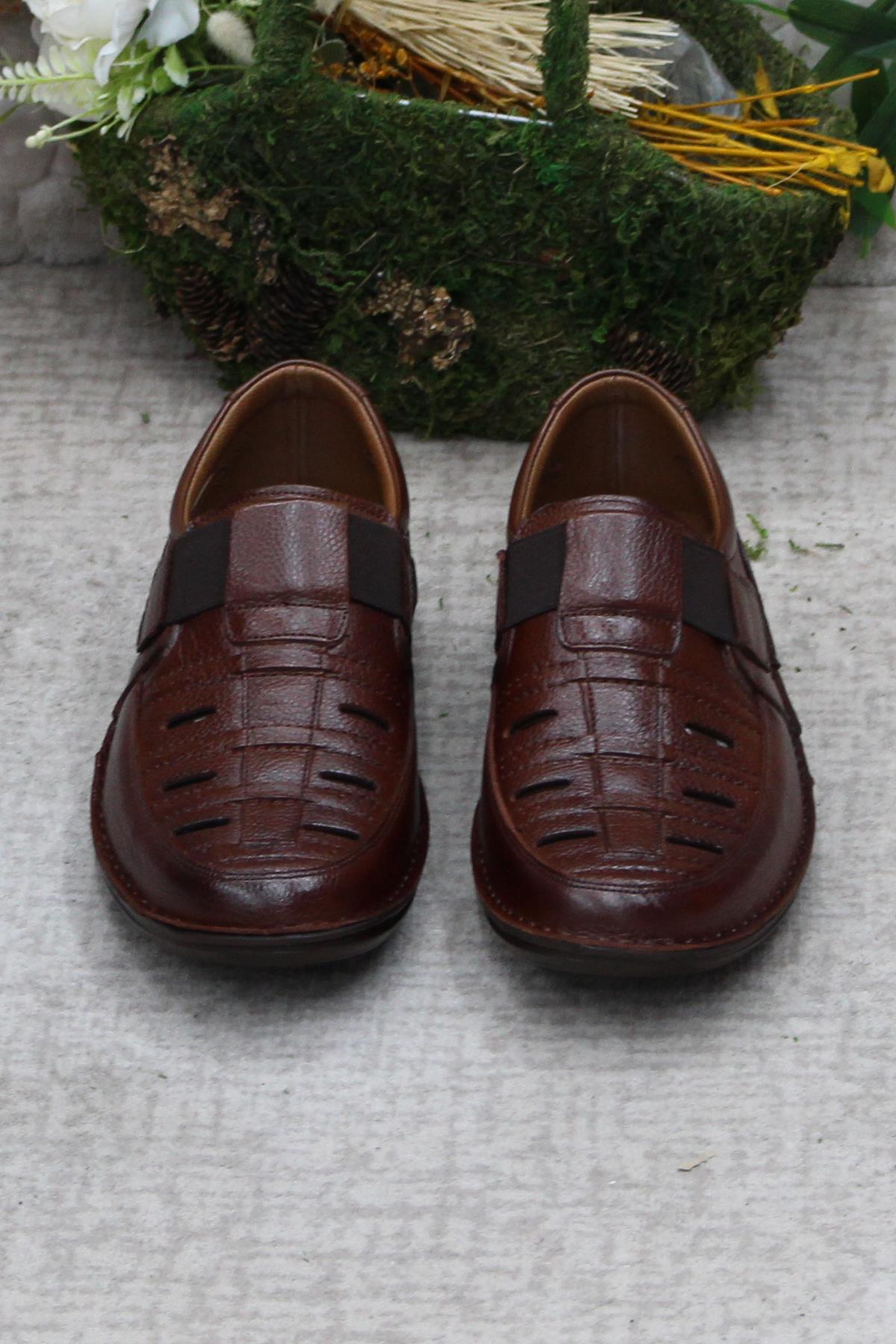 2115 Taba Alme Comfort İç Ve Dış Hakiki Deri Erkek Ayakkabı - Görsel 7