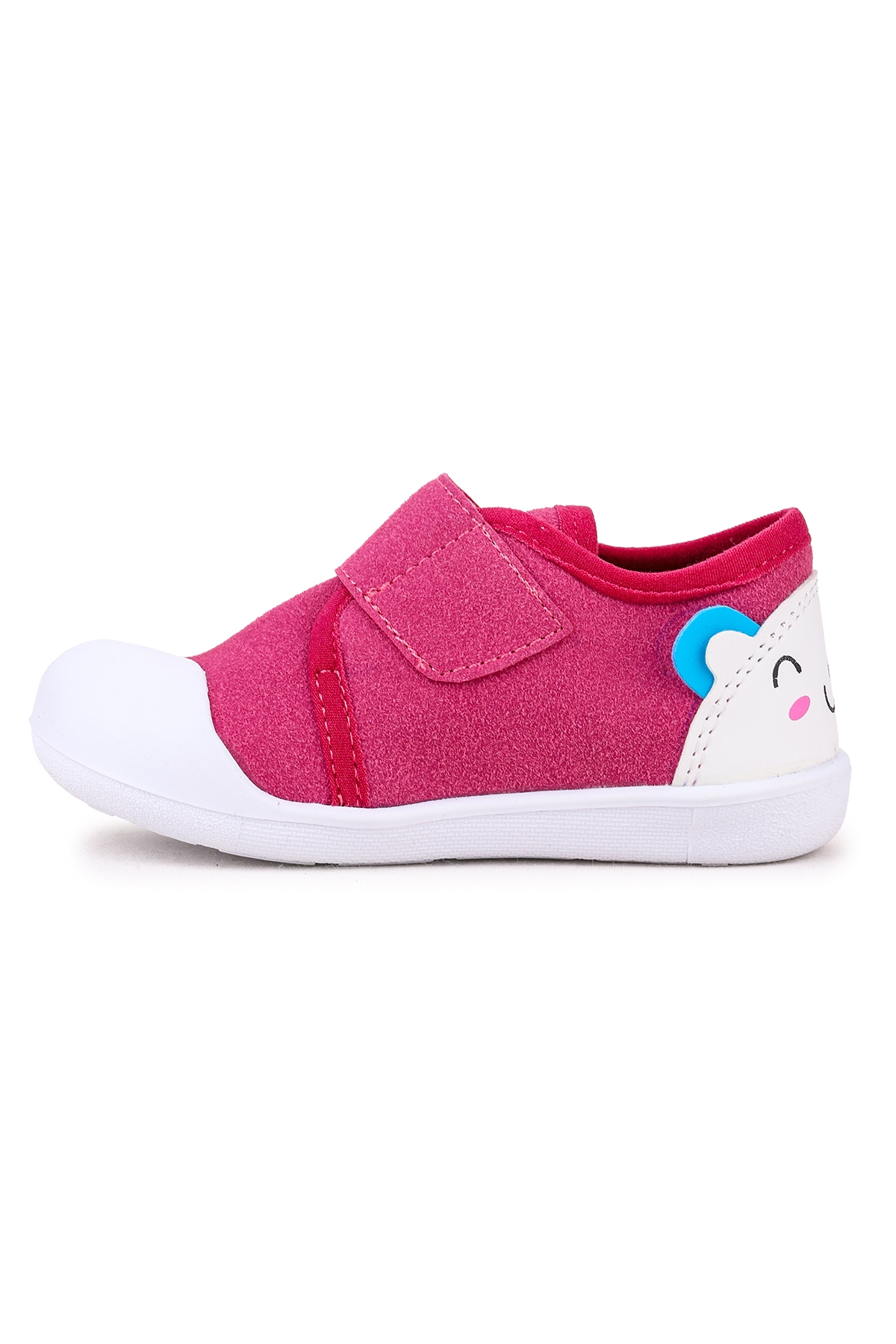 Catly Cırtlı Kız Bebek İlk Adım Panduf Ayakkabı Fuşya - Görsel 7