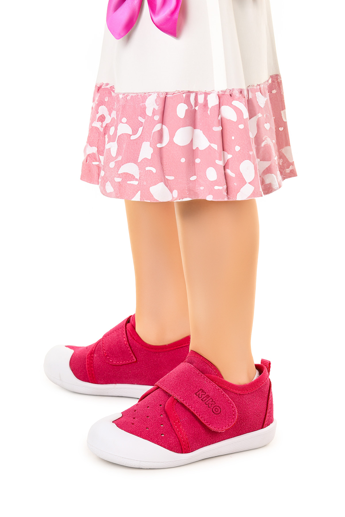 Daffy Cırtlı Kız Bebek İlk Adım Panduf Ayakkabı Fuşya - Görsel 3