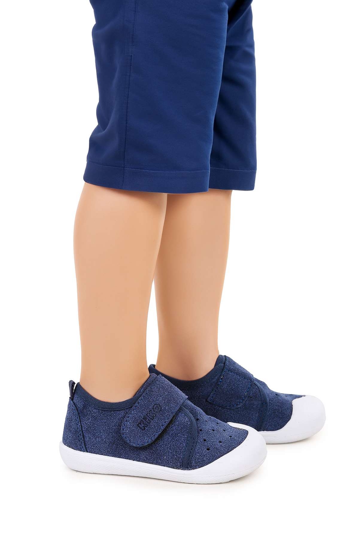 Daffy Cırtlı Erkek Bebek İlk Adım Panduf Ayakkabı Lacivert - Görsel 2