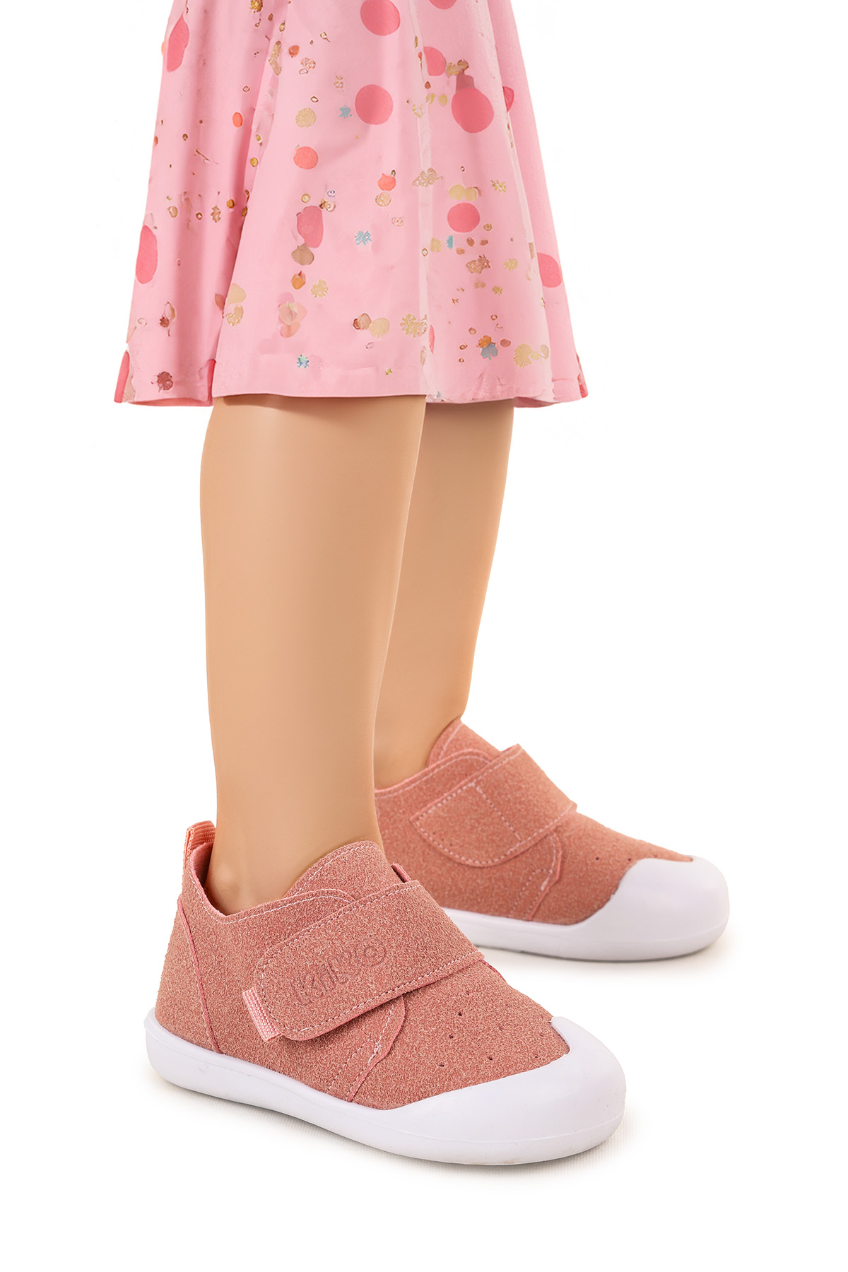 Rosie İlk Adım Cırtlı Kız Bebek Günlük Ayakkabı Pudra - Görsel 2