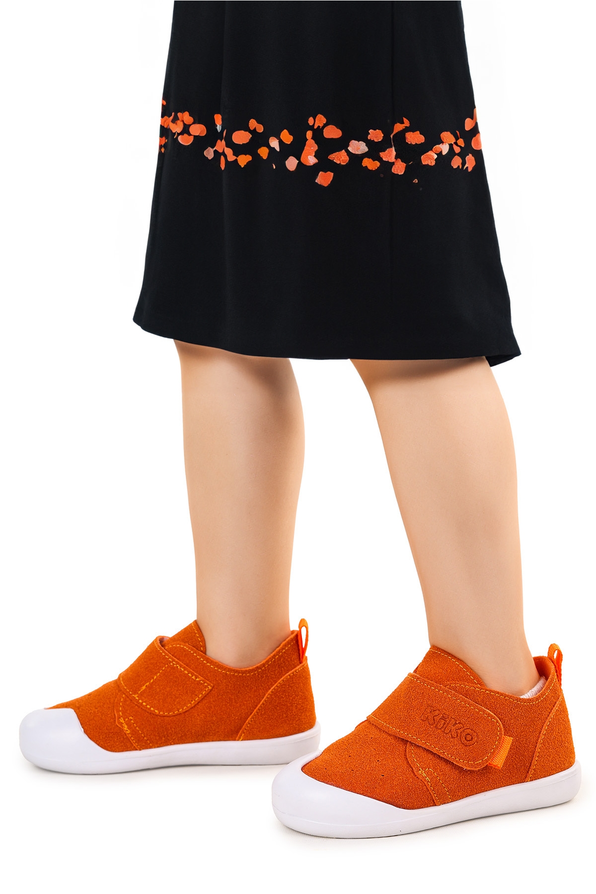 Rosie İlk Adım Cırtlı Kız Bebek Günlük Ayakkabı Turuncu - Görsel 3