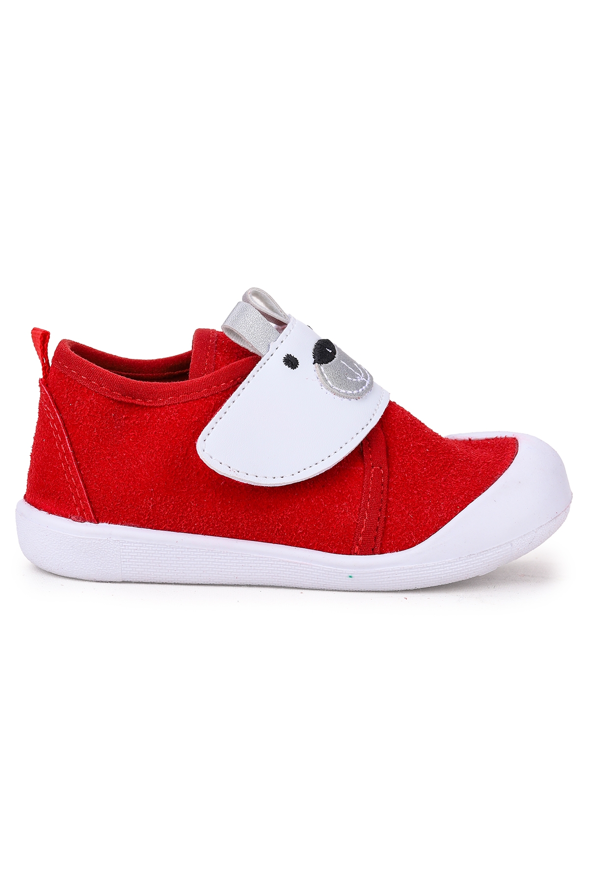 Winni Cırtlı Kız Bebek İlk Adım Panduf Ayakkabı Kırmızı - Görsel 8