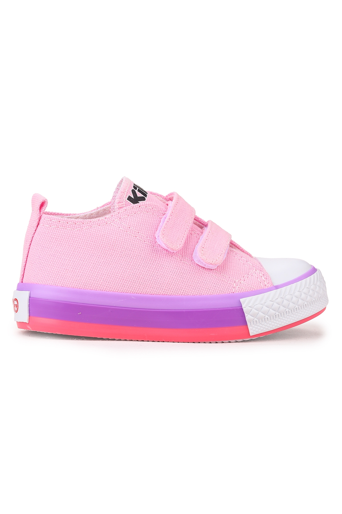 Linen Cırtlı Kız Bebek Keten Spor Ayakkabı Pembe - Görsel 4