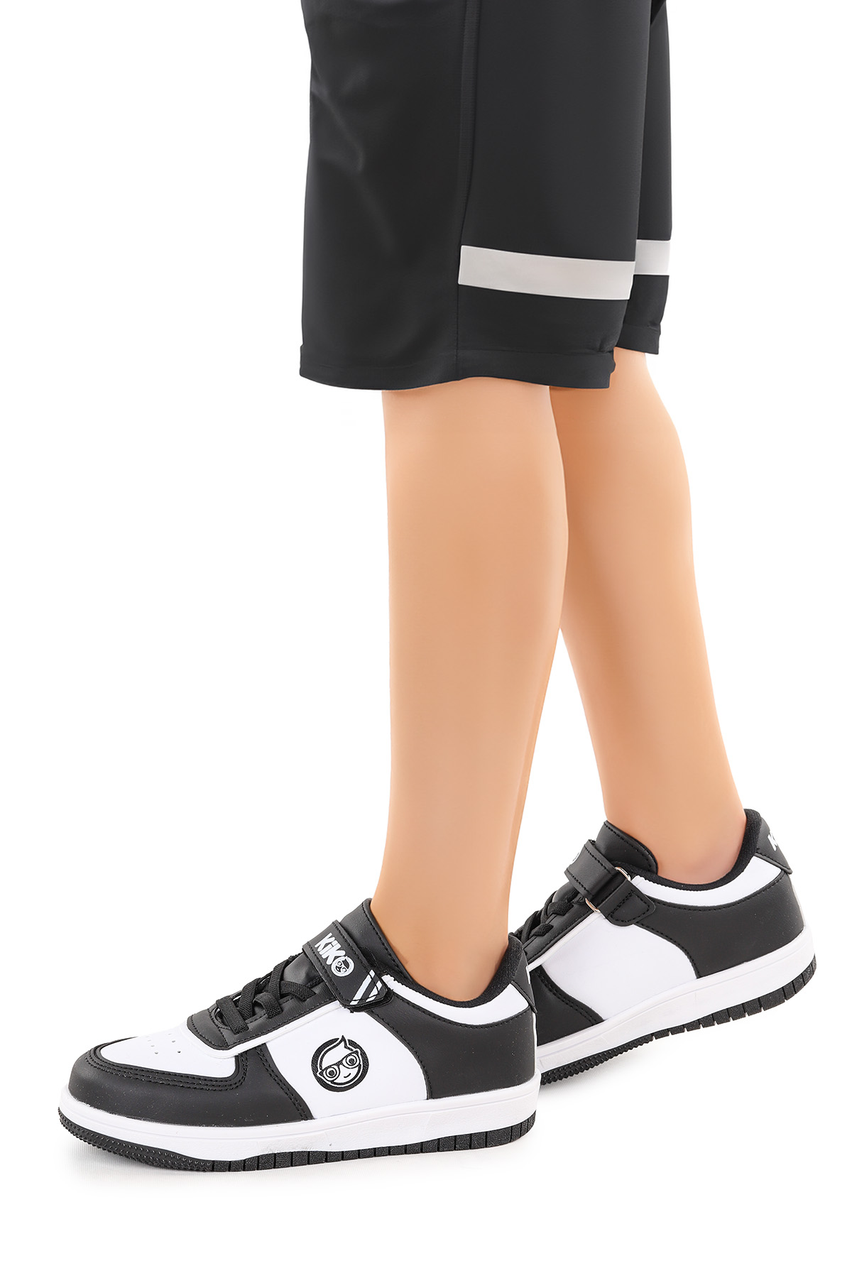 Retka Cırtlı Günlük Erkek Çocuk Spor Ayakkabı Siyah - Beyaz - Görsel 3